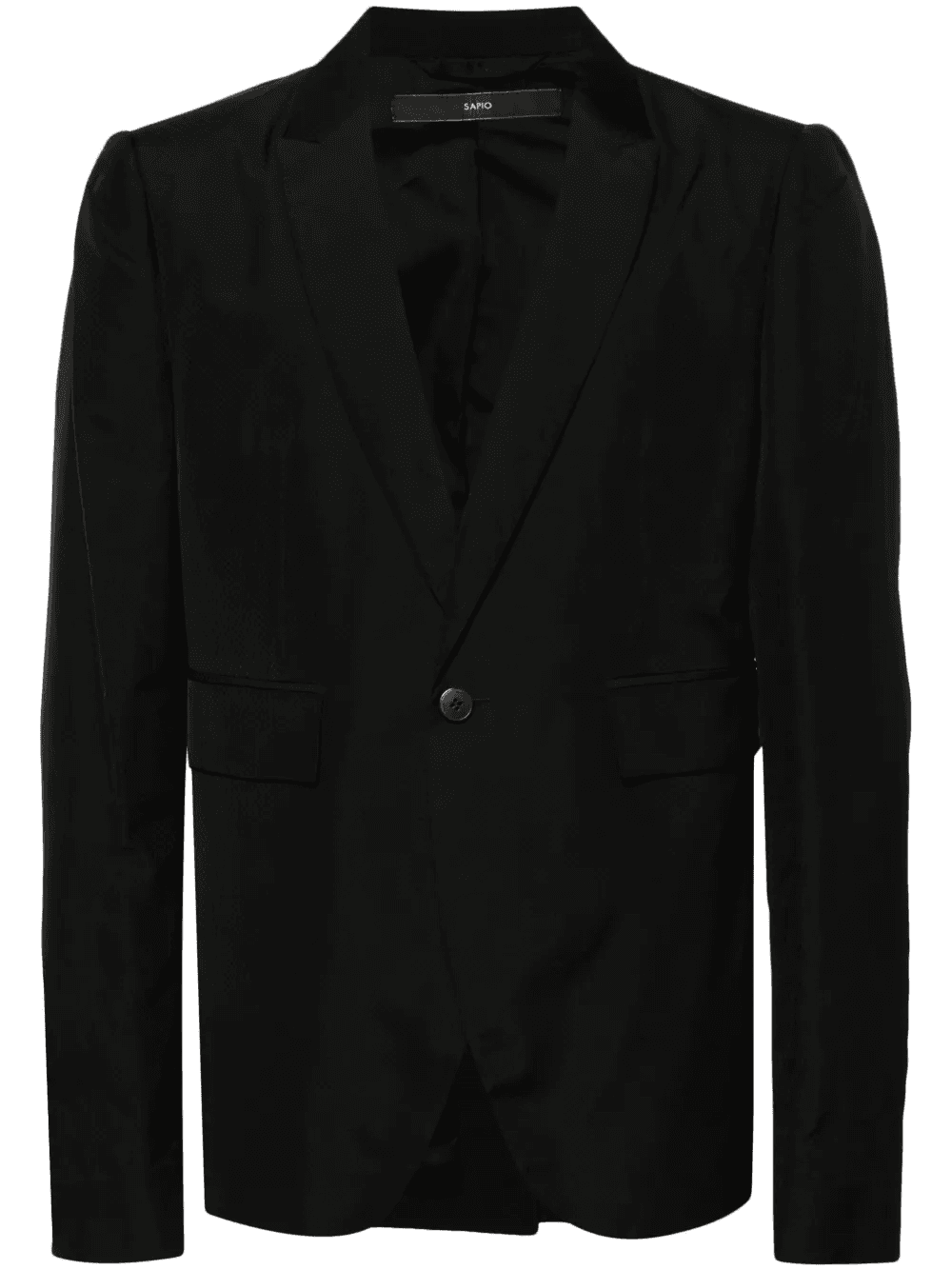 single-breasted jacquard blazer - Image 1