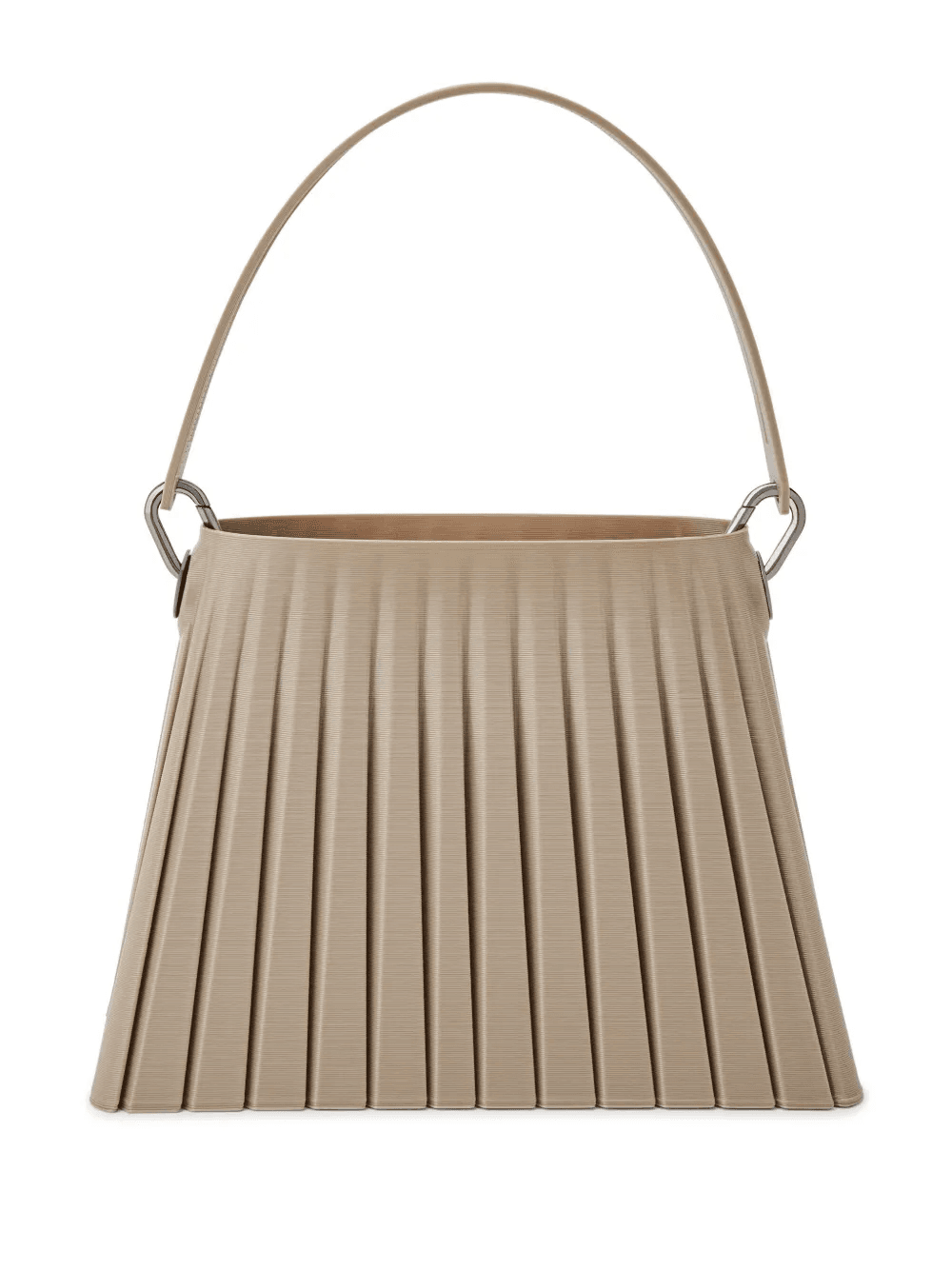Pleated 3D-printed shoulder bag - Image 1