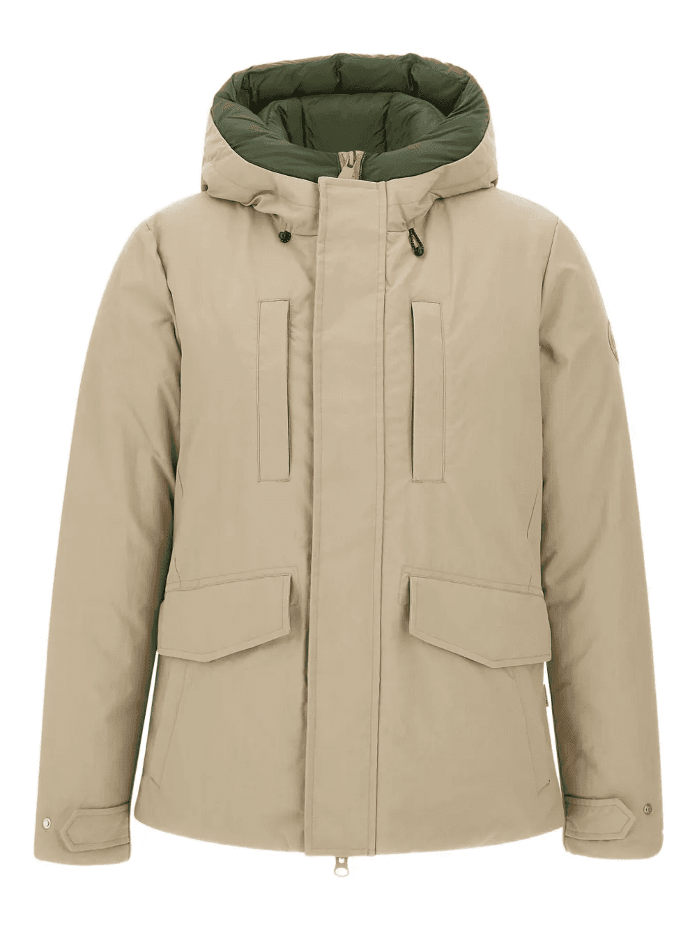 Enzo Hooded flap-pocket parka - Image 1