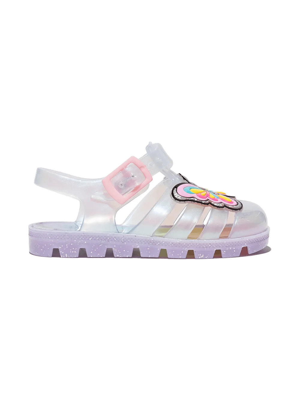 unicorn iridescent jelly sandals - Image 1