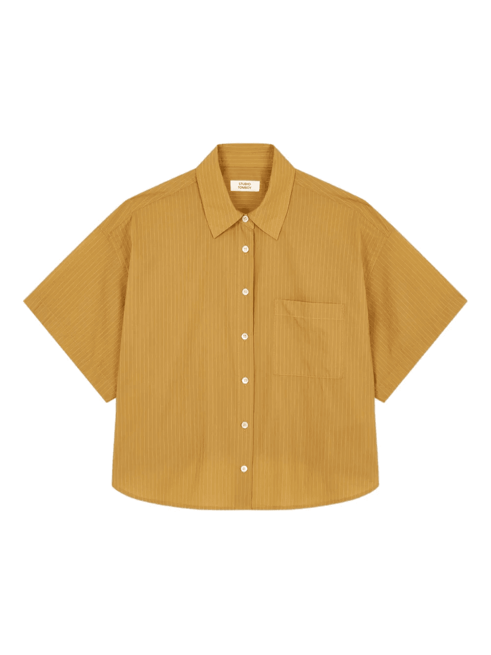 elasticated-back striped shirt - Image 1