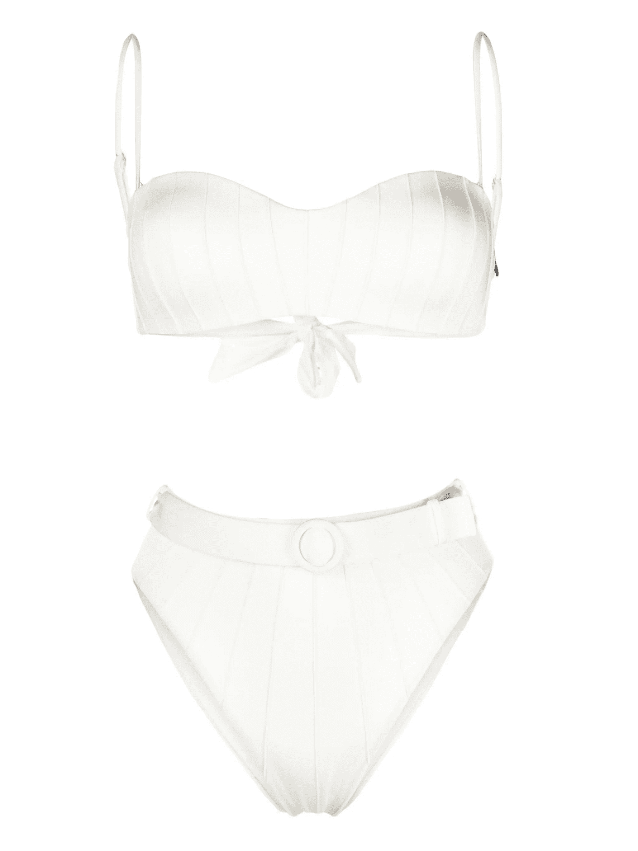 high-waist belted bikini set - Image 1