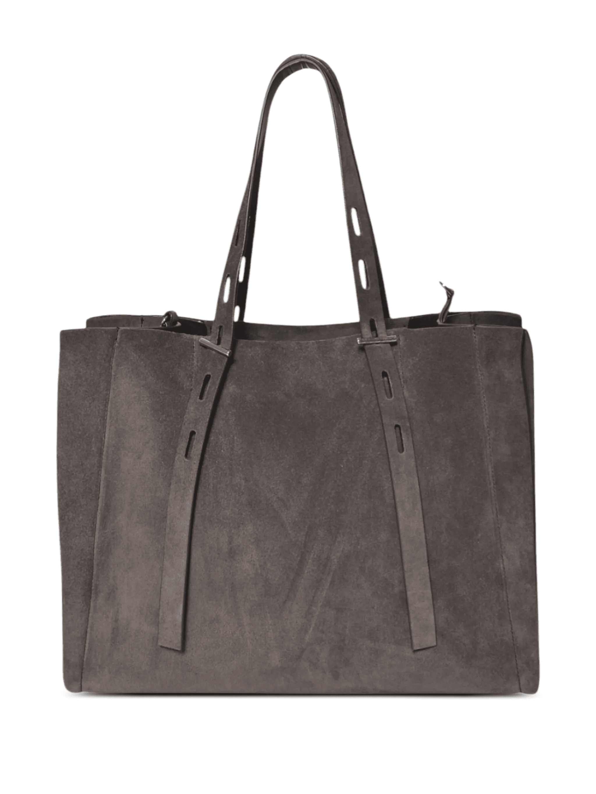 suede leather tote bag - Image 1
