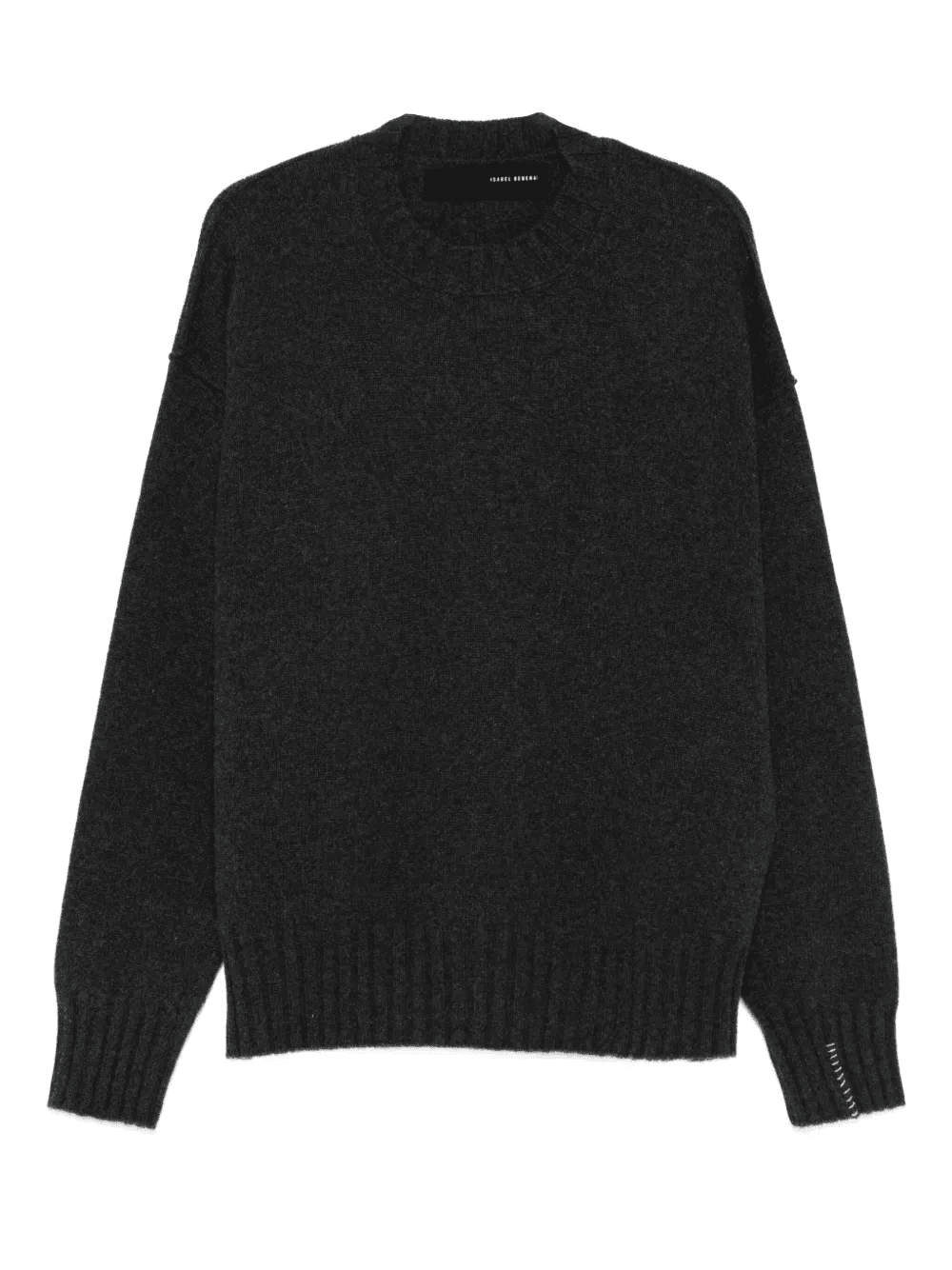 raw-edge zip-detail sweater - Image 1