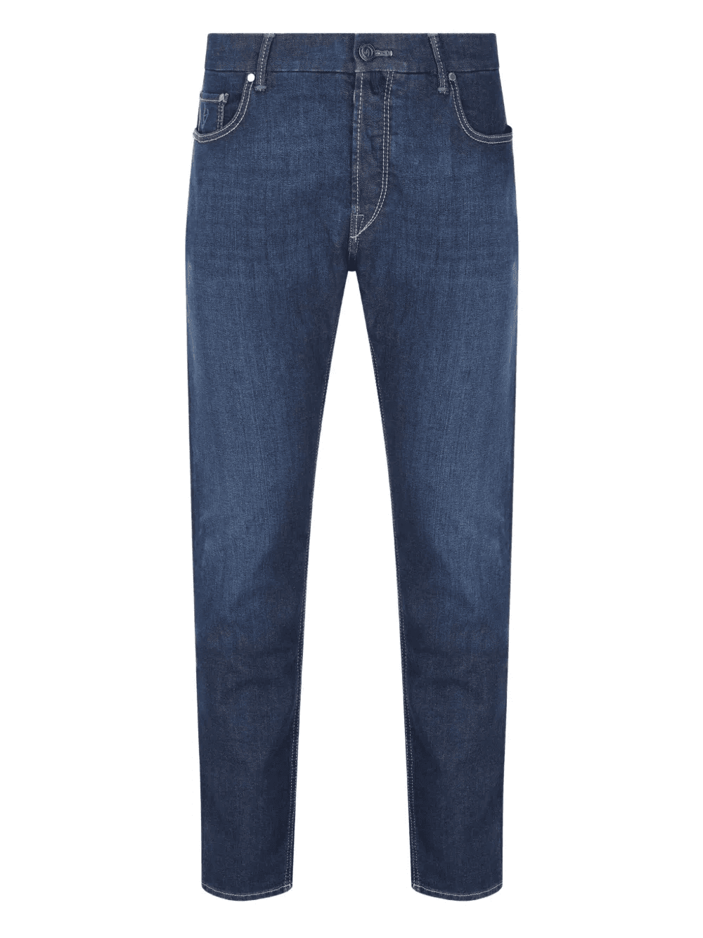 patch pocket denim trousers - Image 1