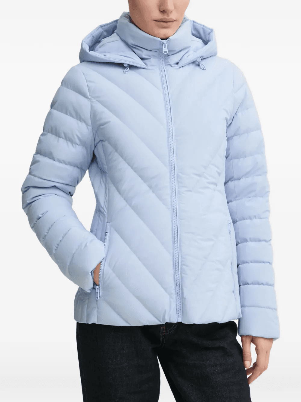 quilted-pattern padded jacket - Image 1