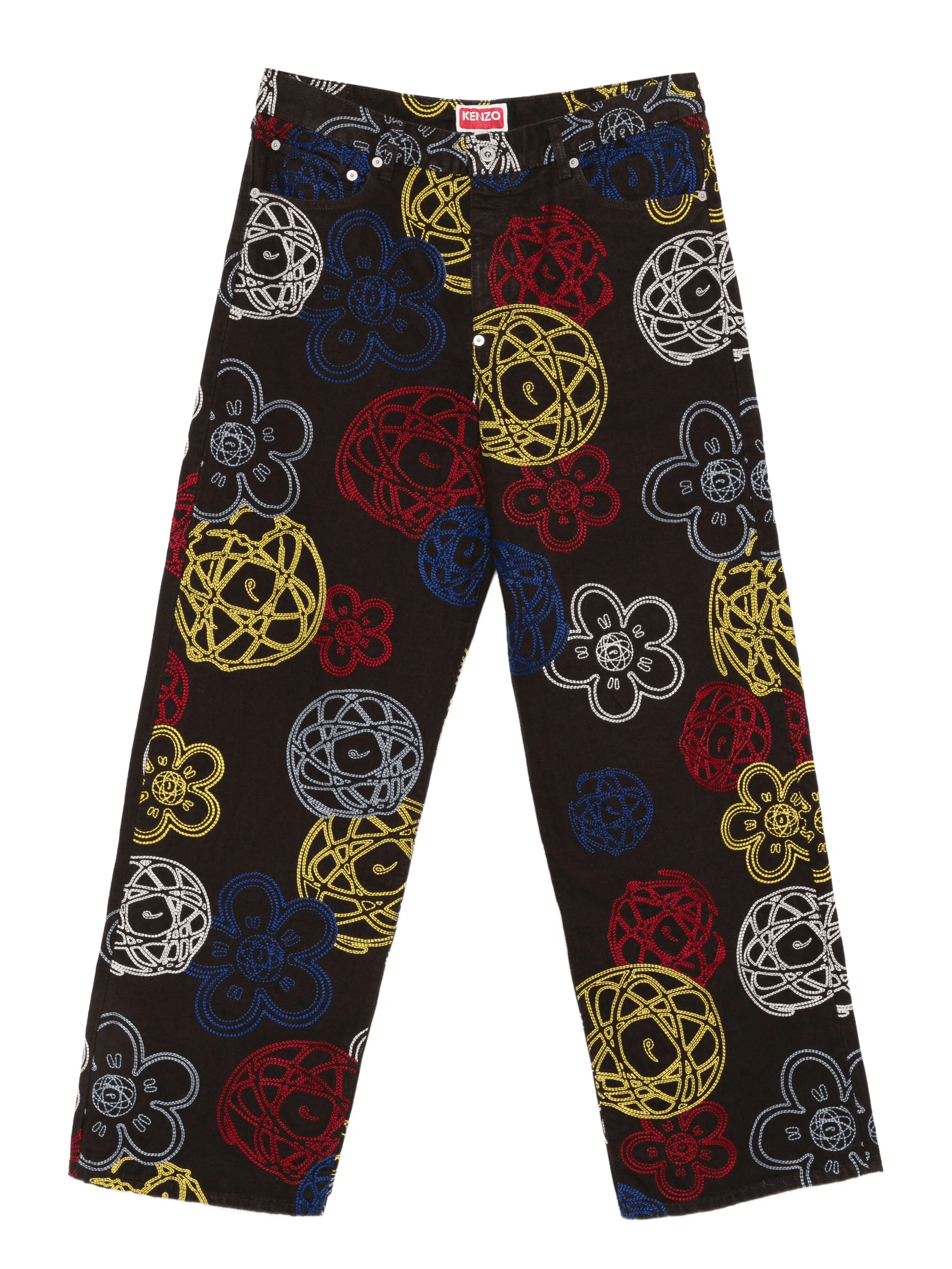 xFutura 2000 flower-embroidered trousers - Image 1