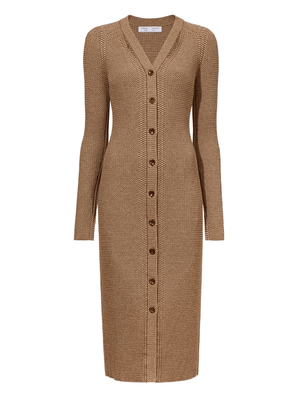 geometric pattern knitted dress - Image 1