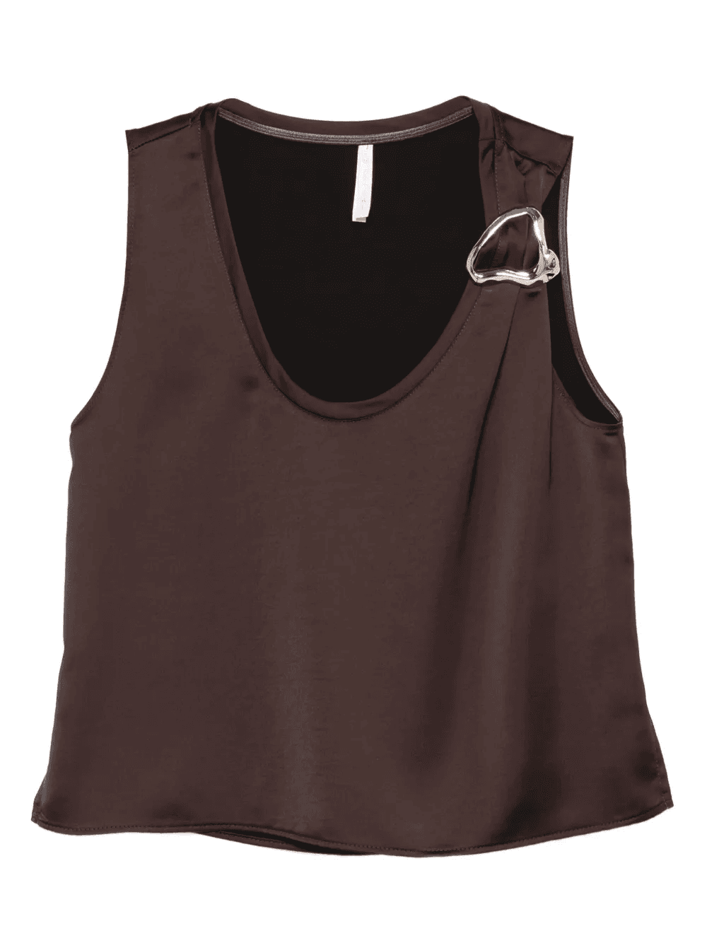 buckle-detail sleeveless top - Image 1