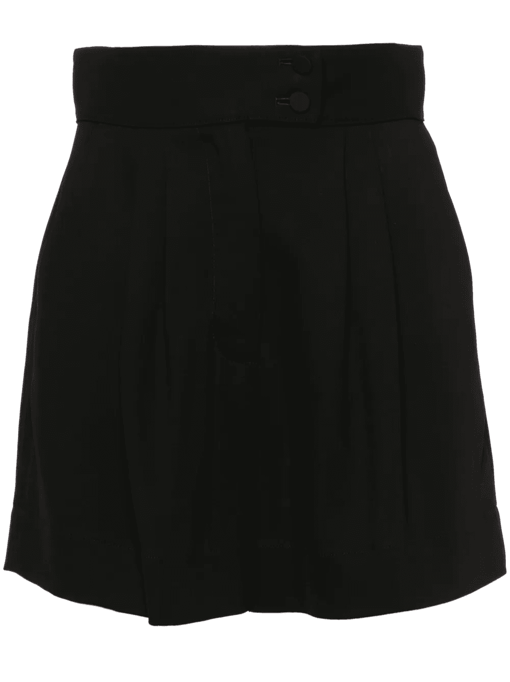 pleated high-waist tailored shorts - Image 1