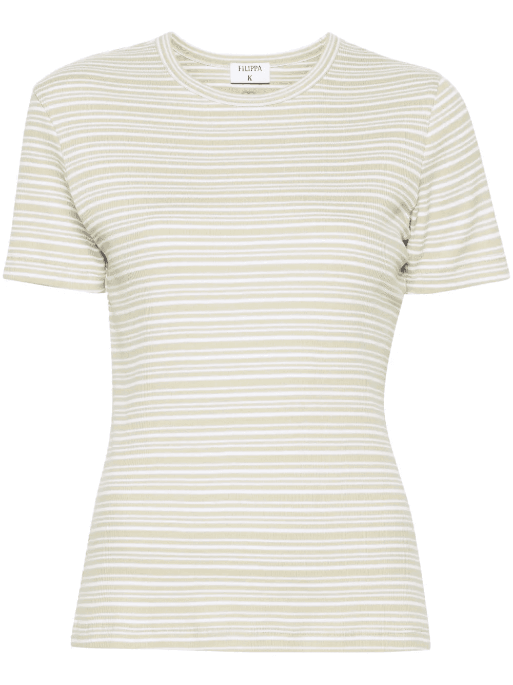 striped ribbed T-shirt - Image 1