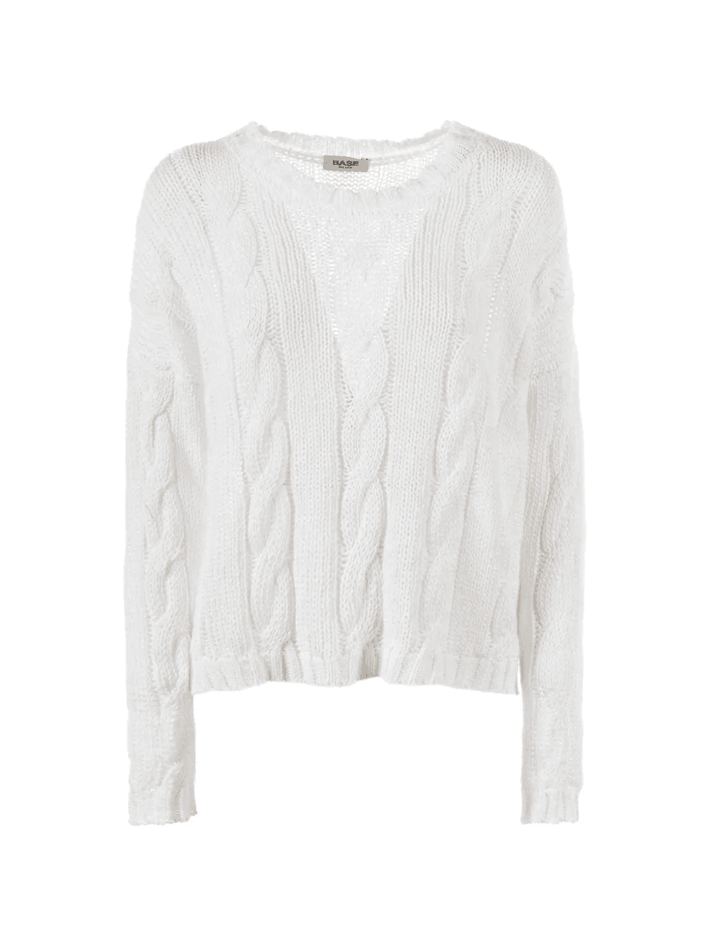 braid-motif crew-neck sweater - Image 1