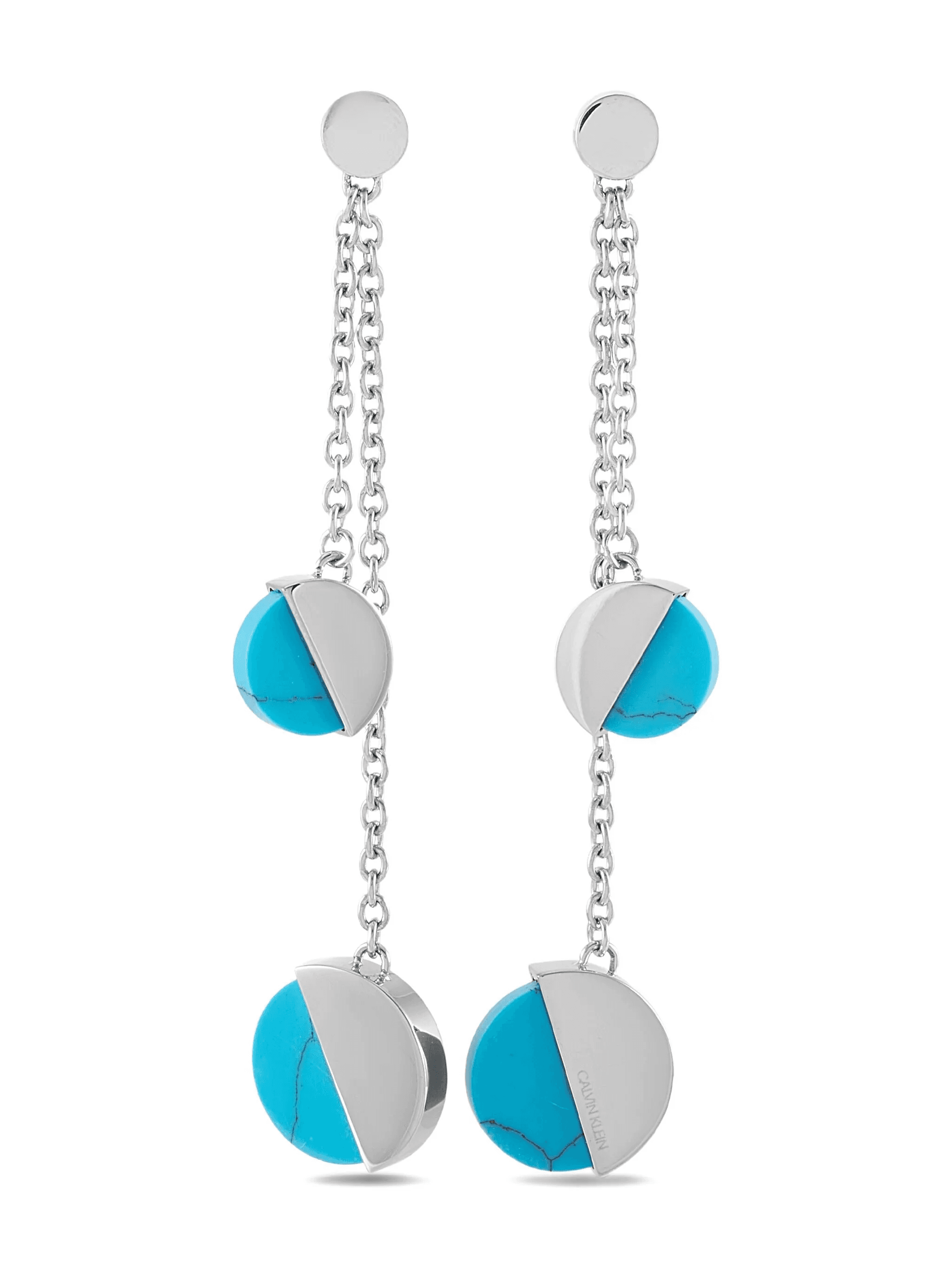 two-tone design earrings - Image 1