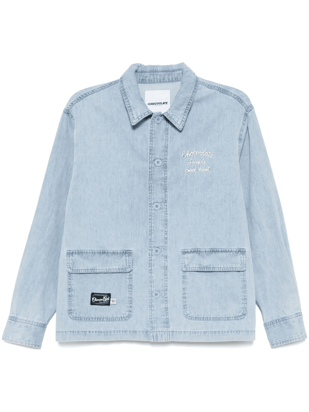 logo-embroidered shirt - Image 1