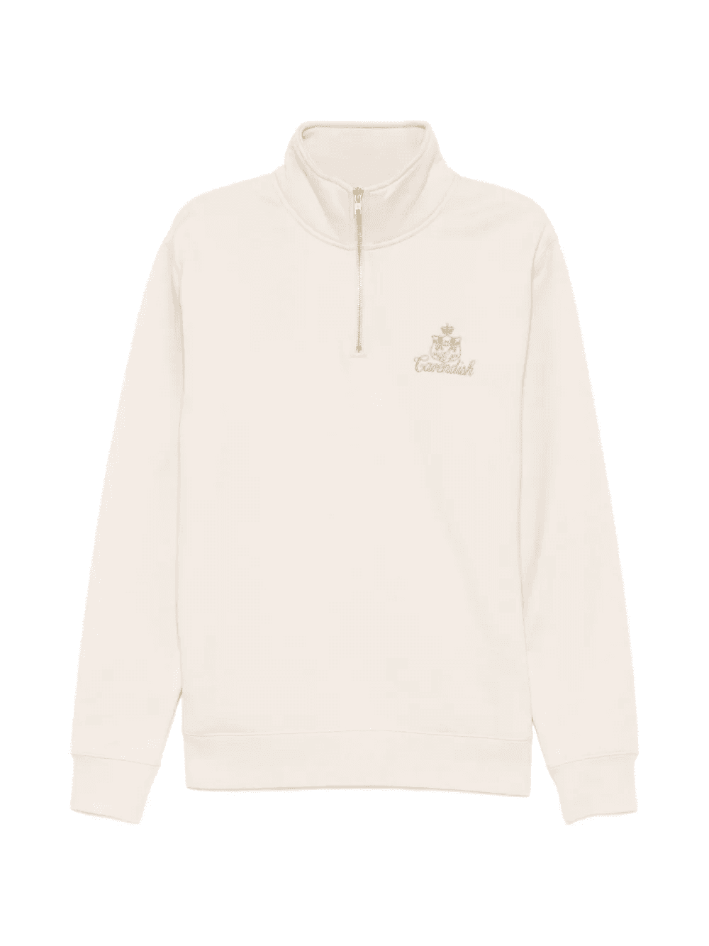 zip-up logo sweatshirt - Image 1
