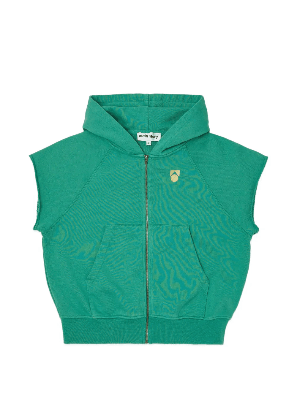 sleeveless zip-up hoodie - Image 1