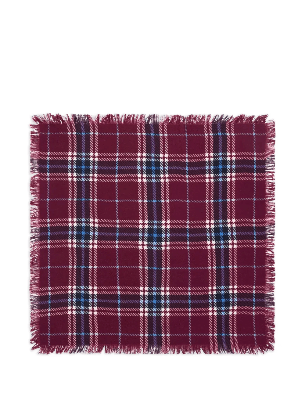 tartan fringed scarf - Image 1
