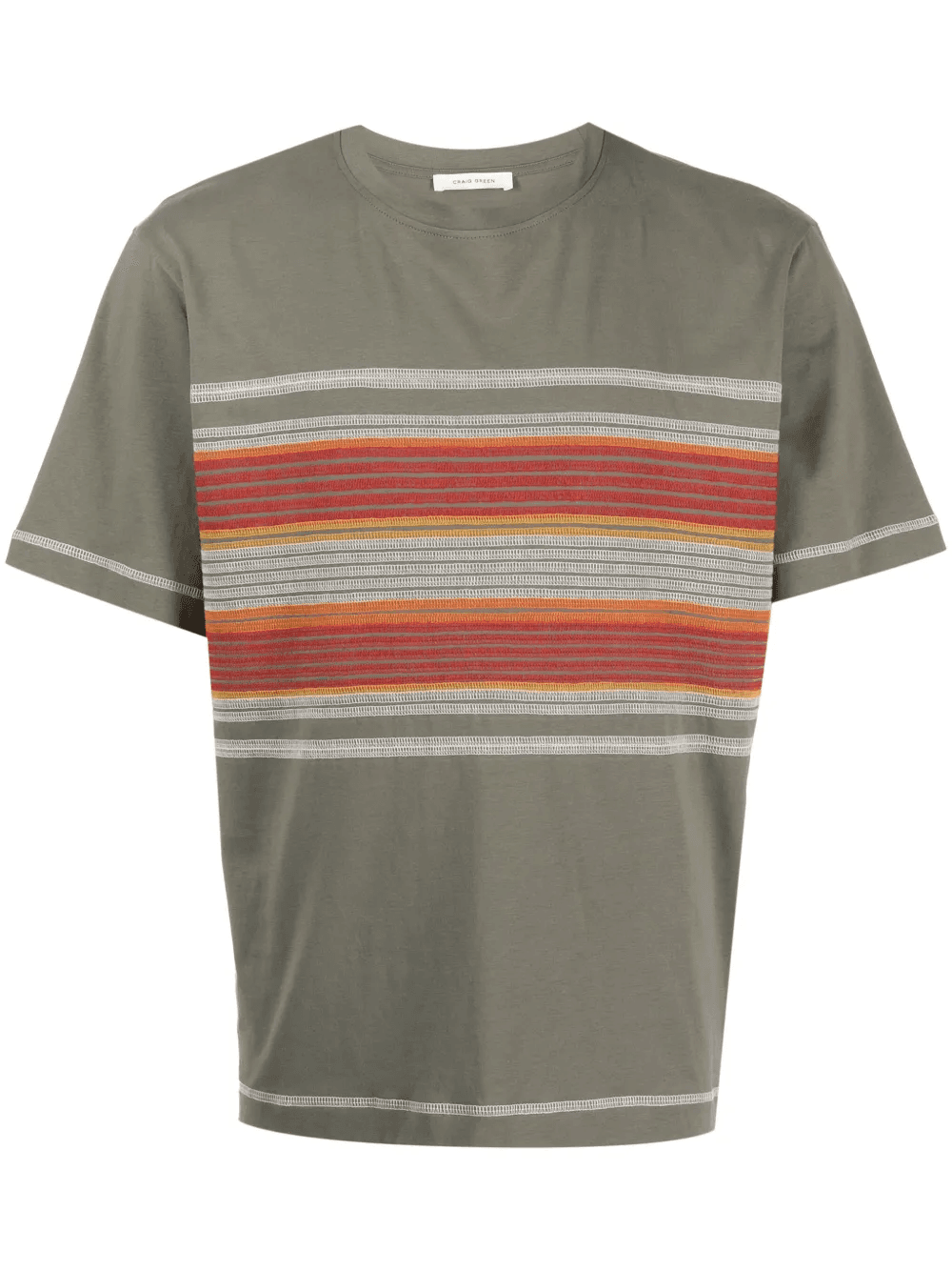 flatlock stripe T-shirt - Image 1