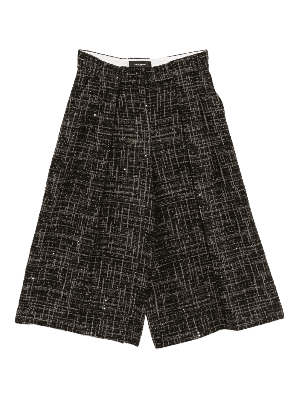 sequin-embellished checked trousers - Image 1