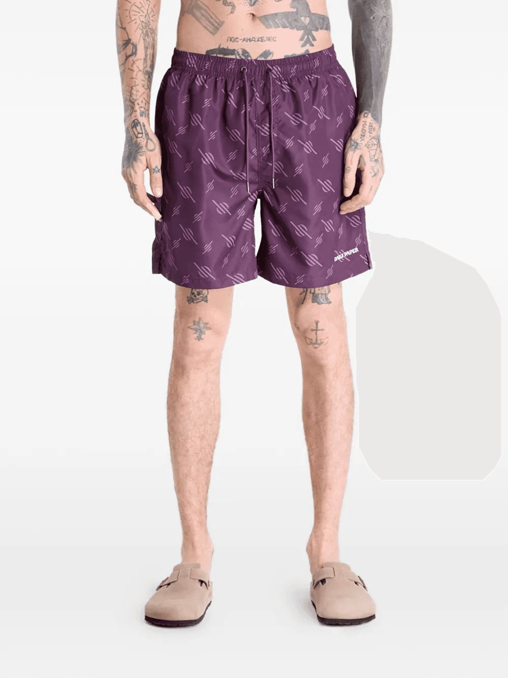 monogram-print swim shorts - Image 1
