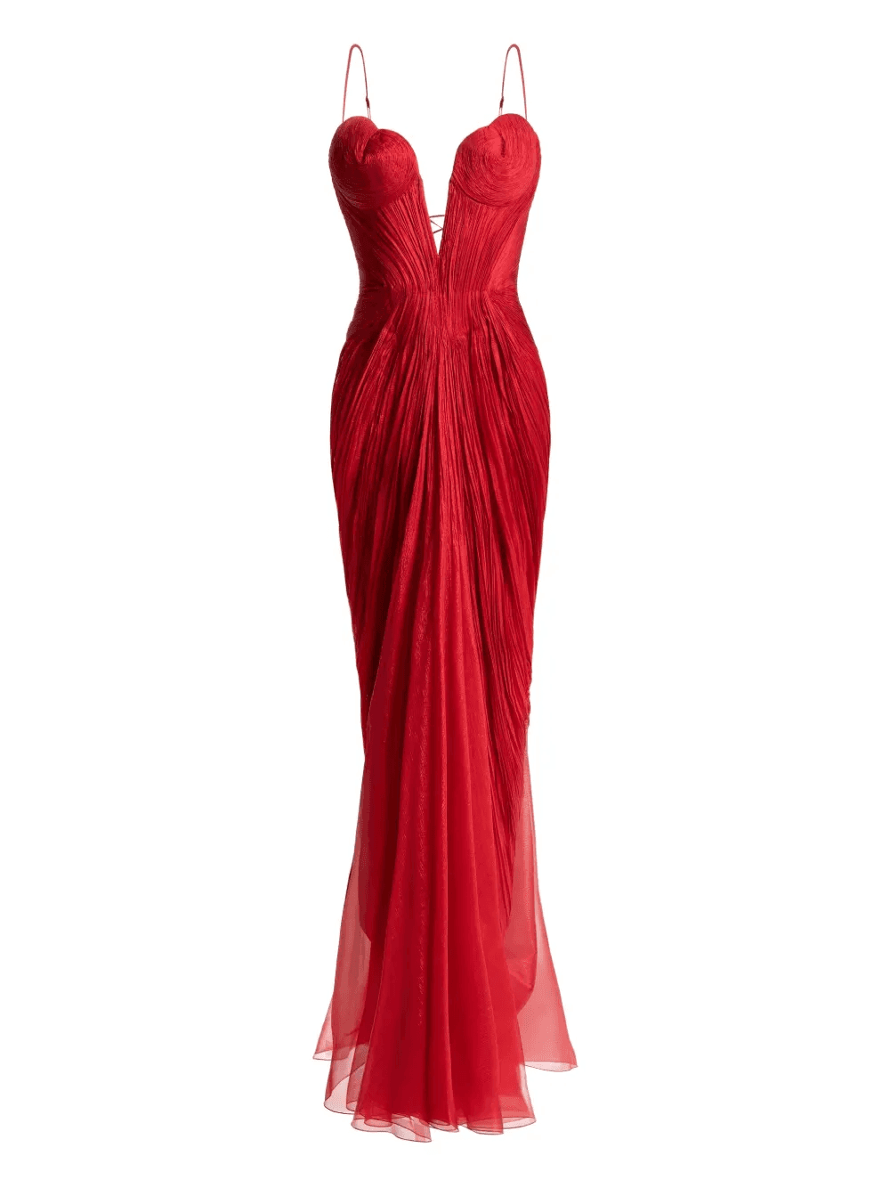 Cecilia plunge-neck maxi dress - Image 1