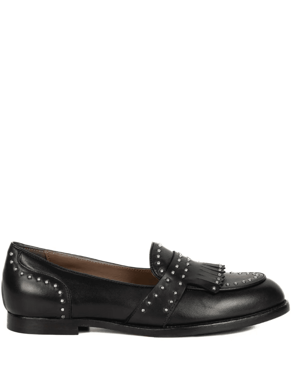 studded fringed loafers - Image 1