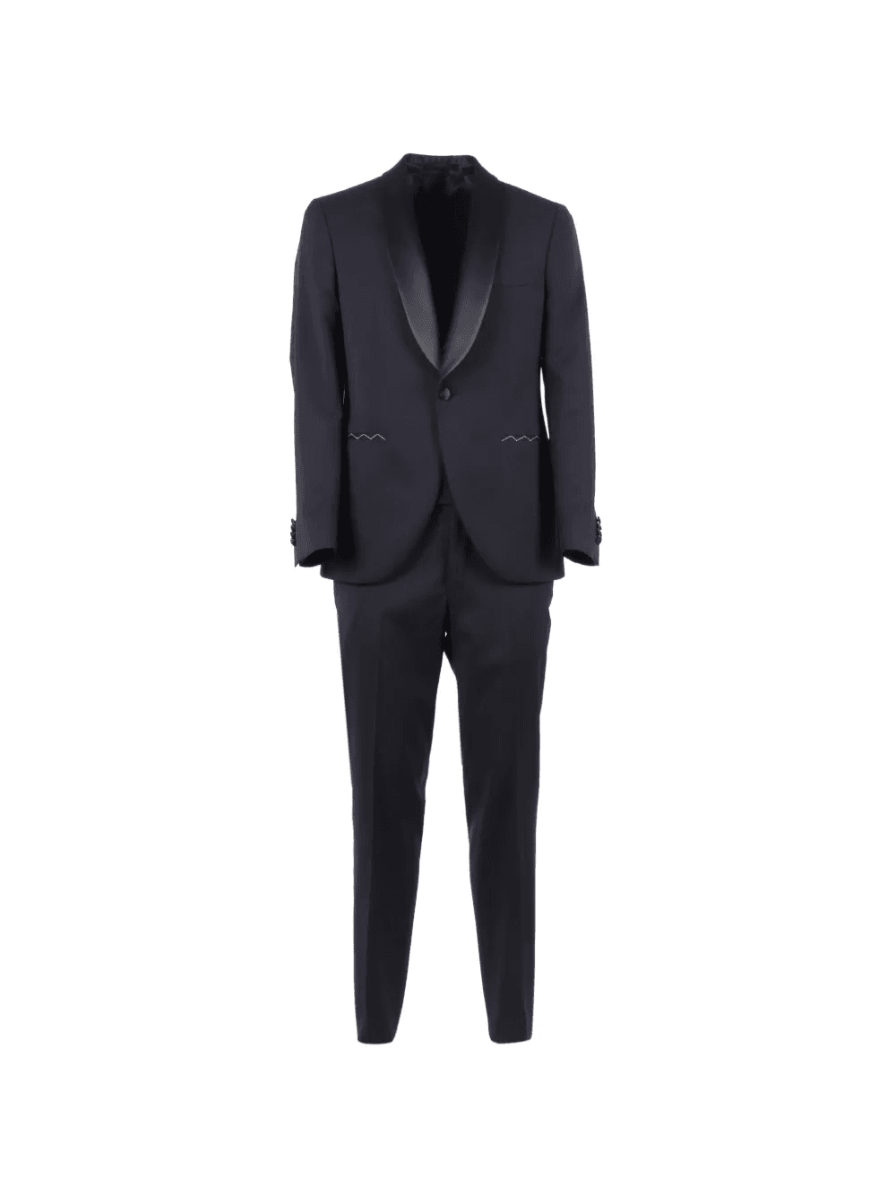 shawl-collar zig-zag suit - Image 1