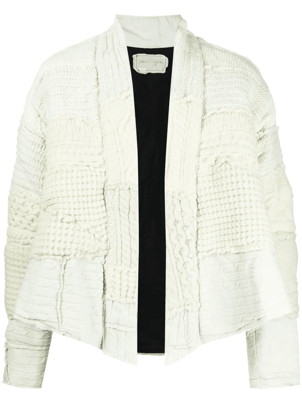 patchwork-knit wool jacket - Image 1