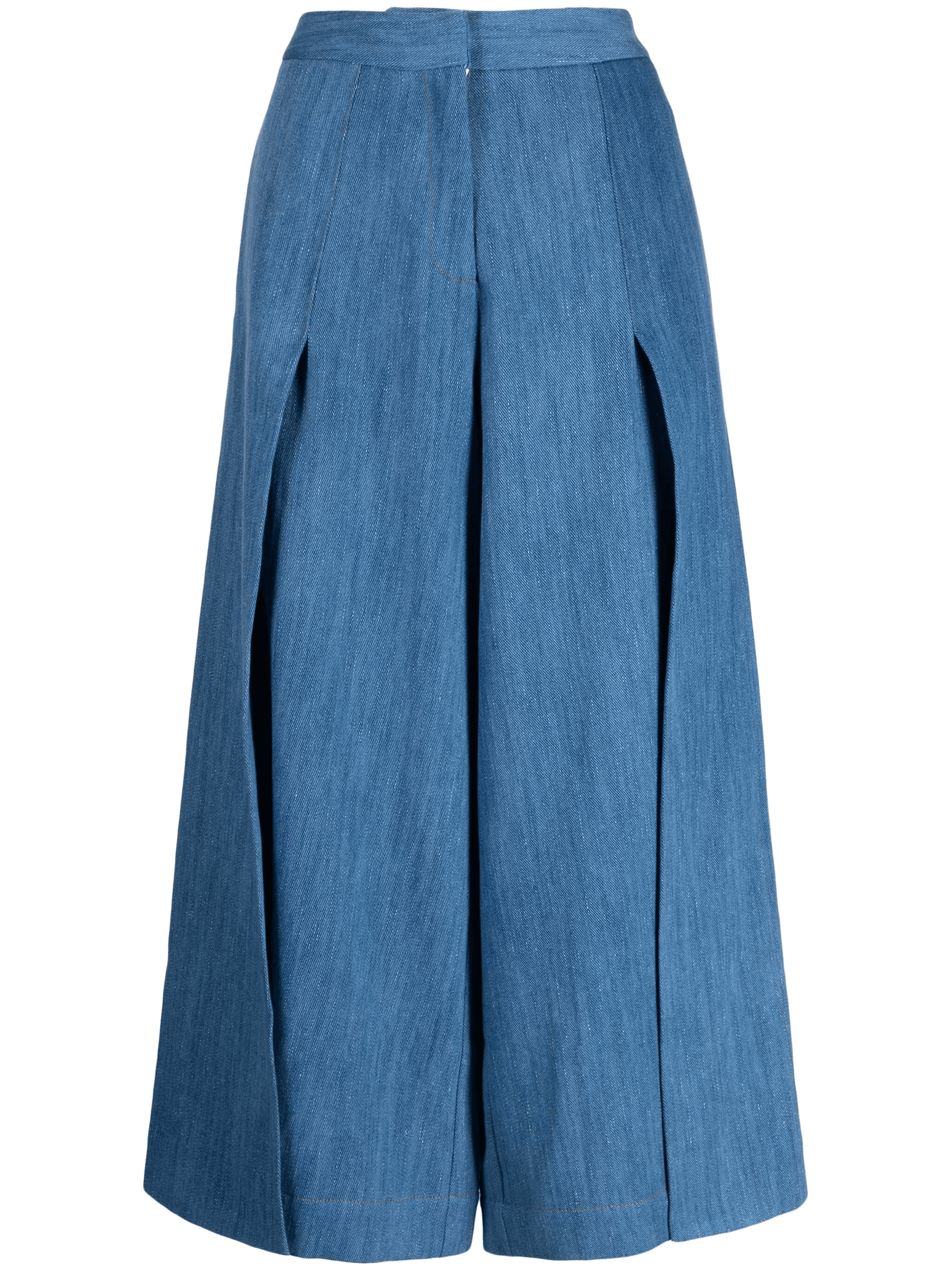 high-waisted cropped trousers - Image 1