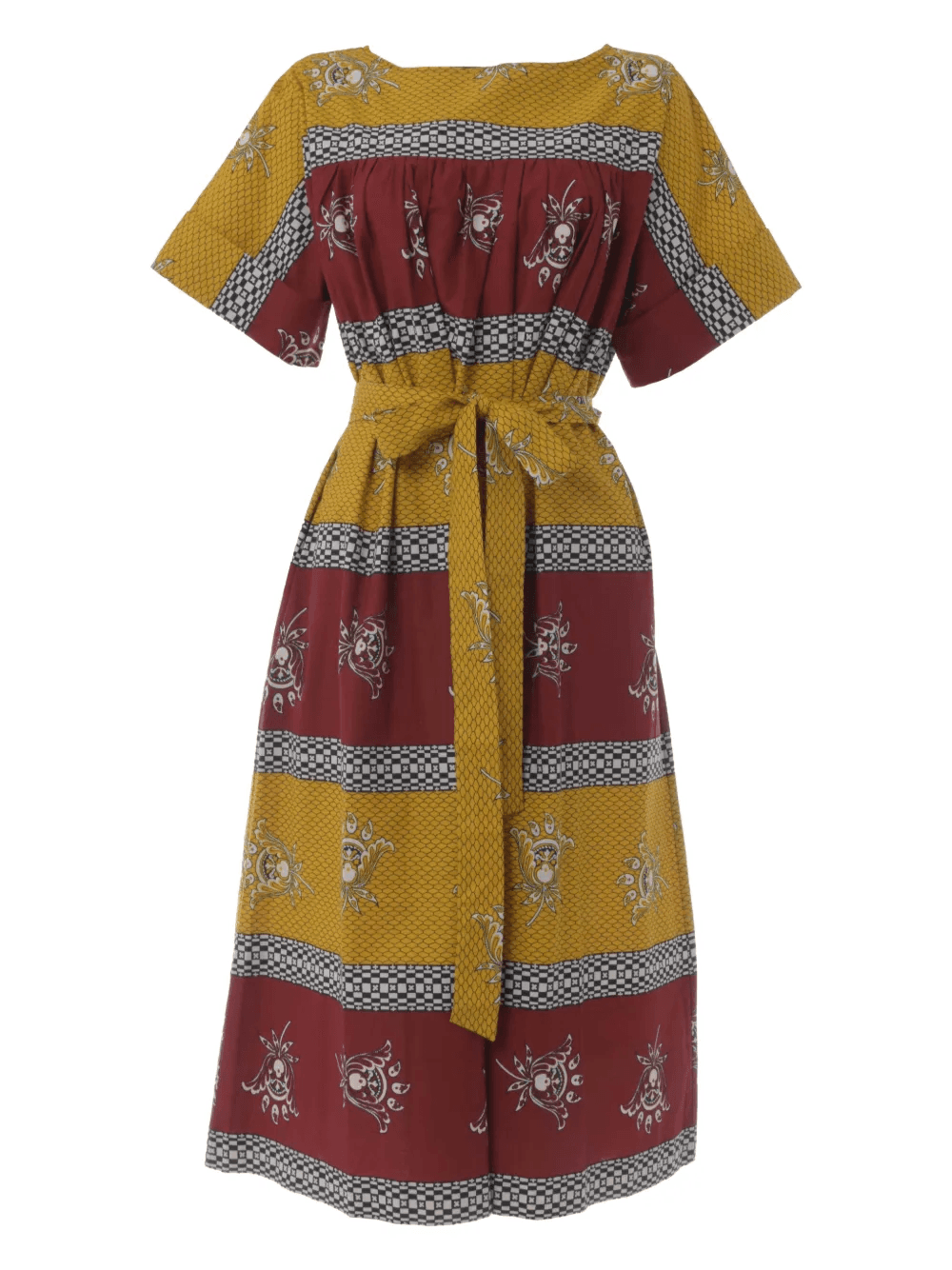 print belted midi dress - Image 1