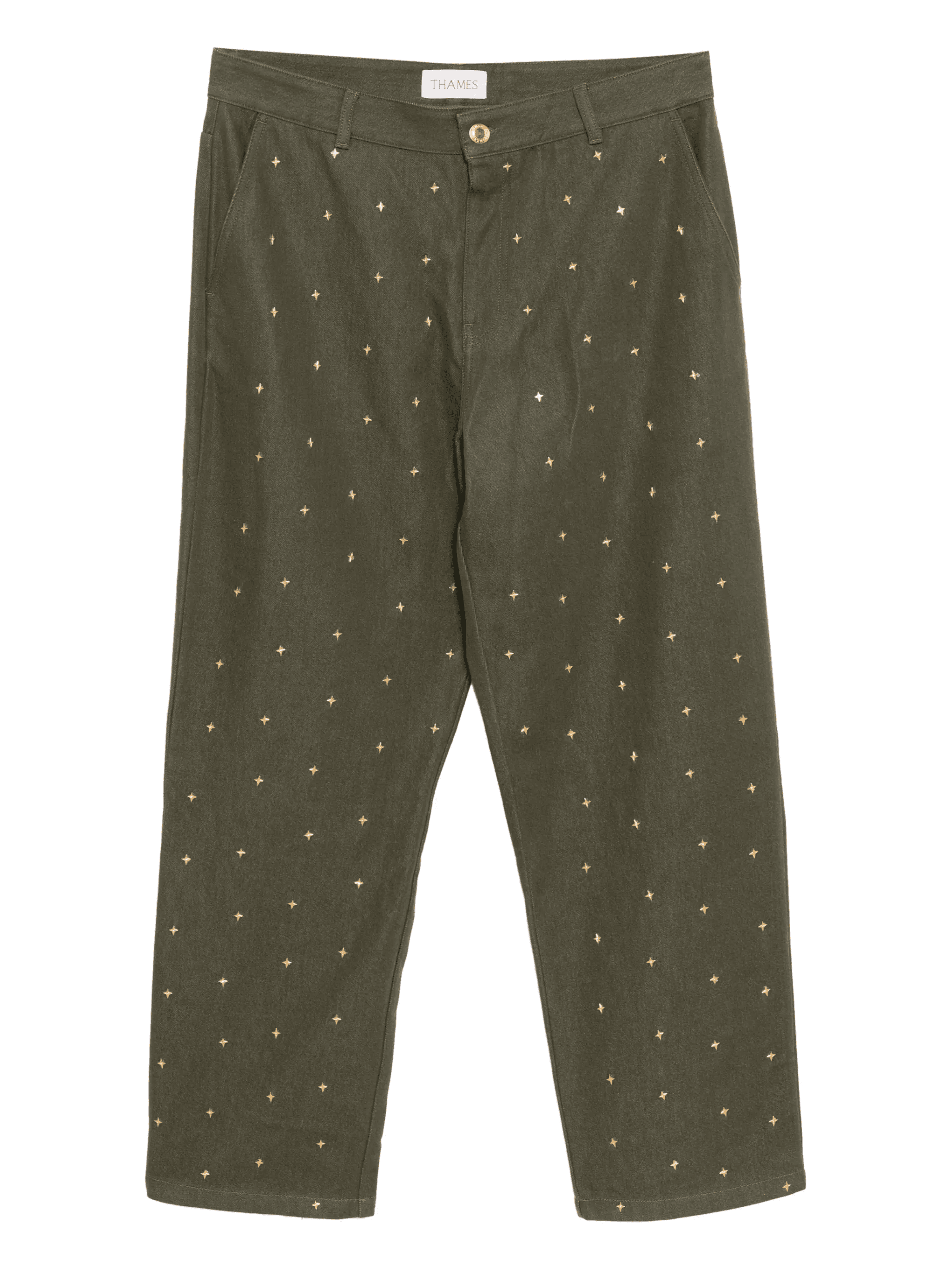 gold studs jeans - Image 1