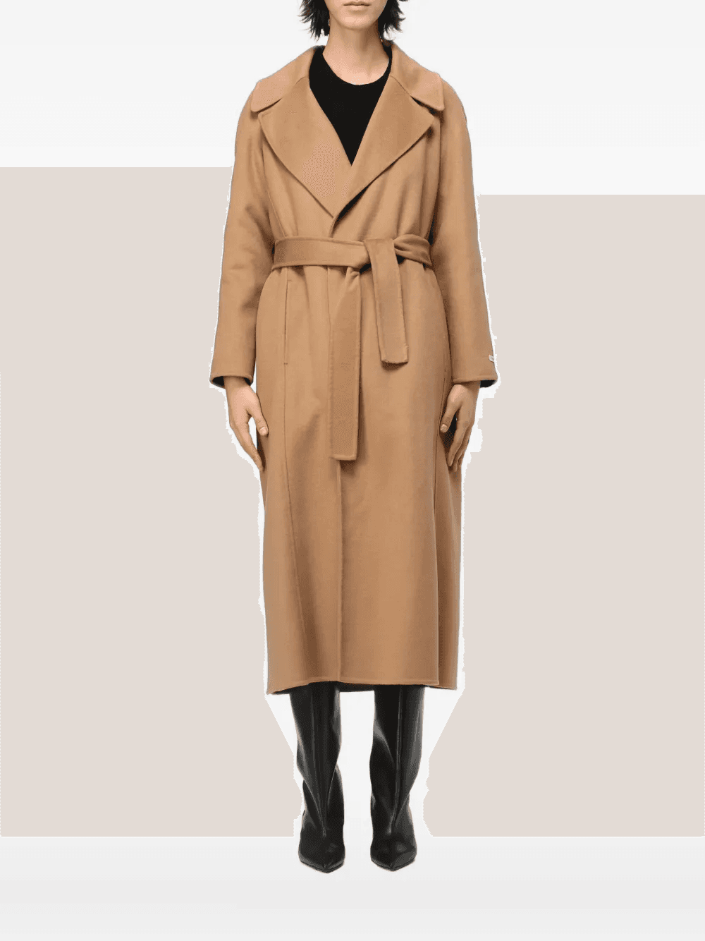 belted coat - Image 1