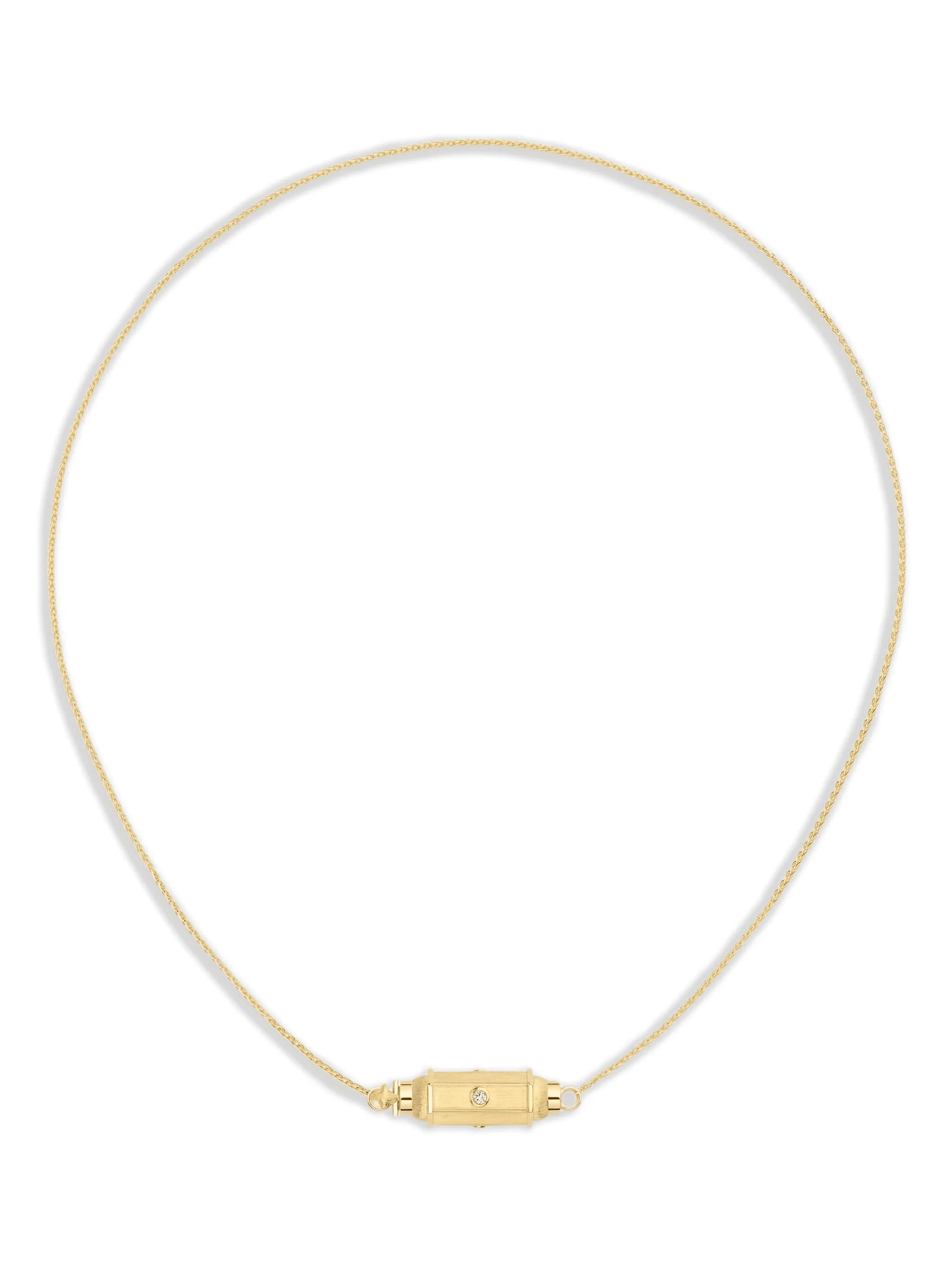 18K yellow gold Micro Coco diamond necklace - Image 1