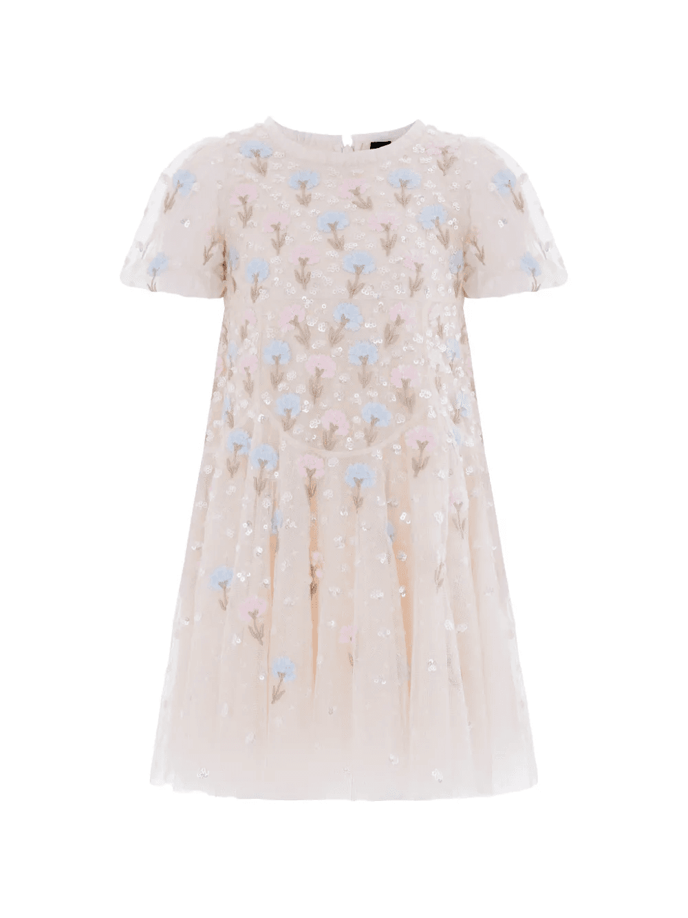 floral appliquéd party dress - Image 1