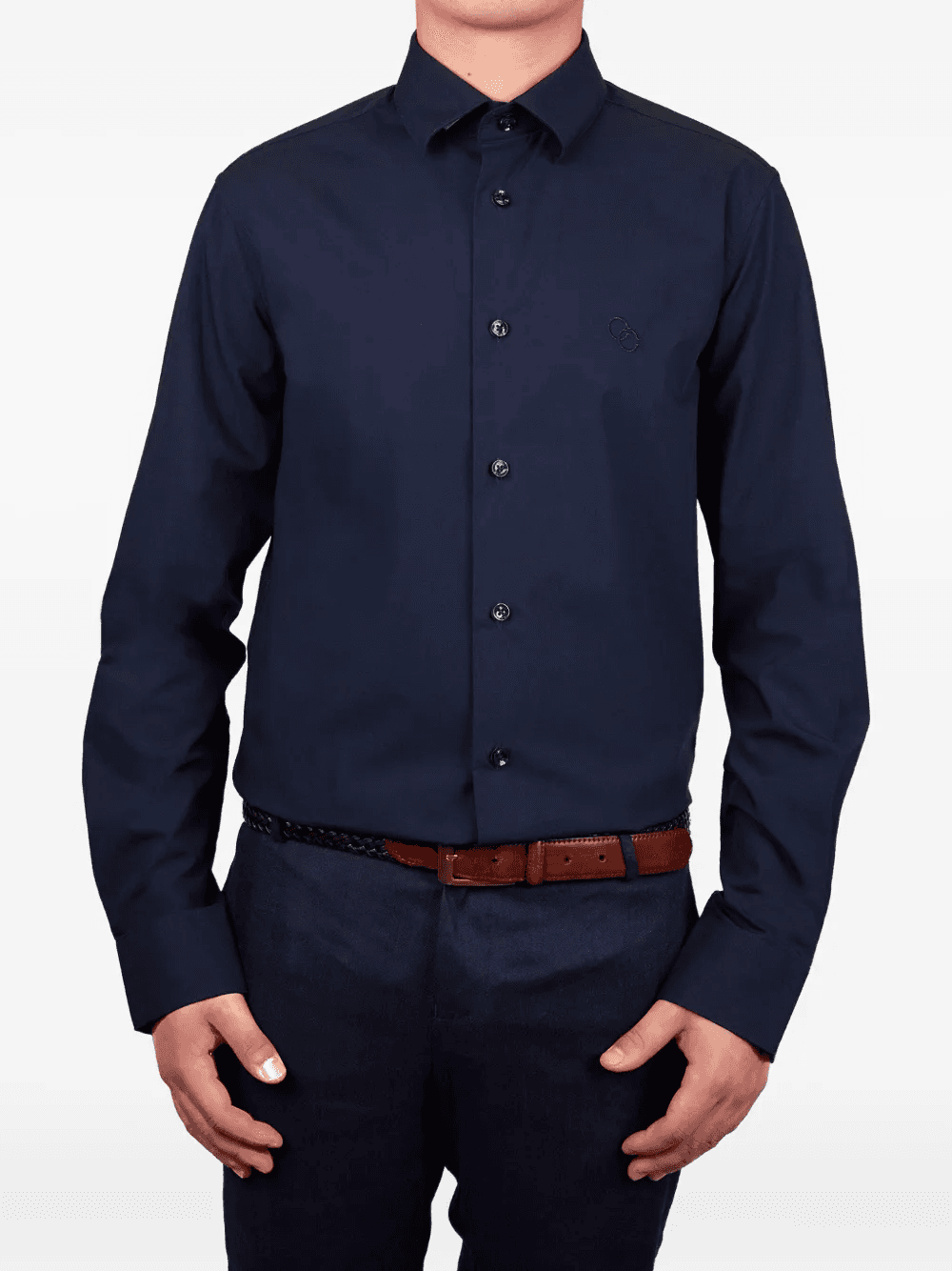 long-sleeve button-fastening shirt - Image 1