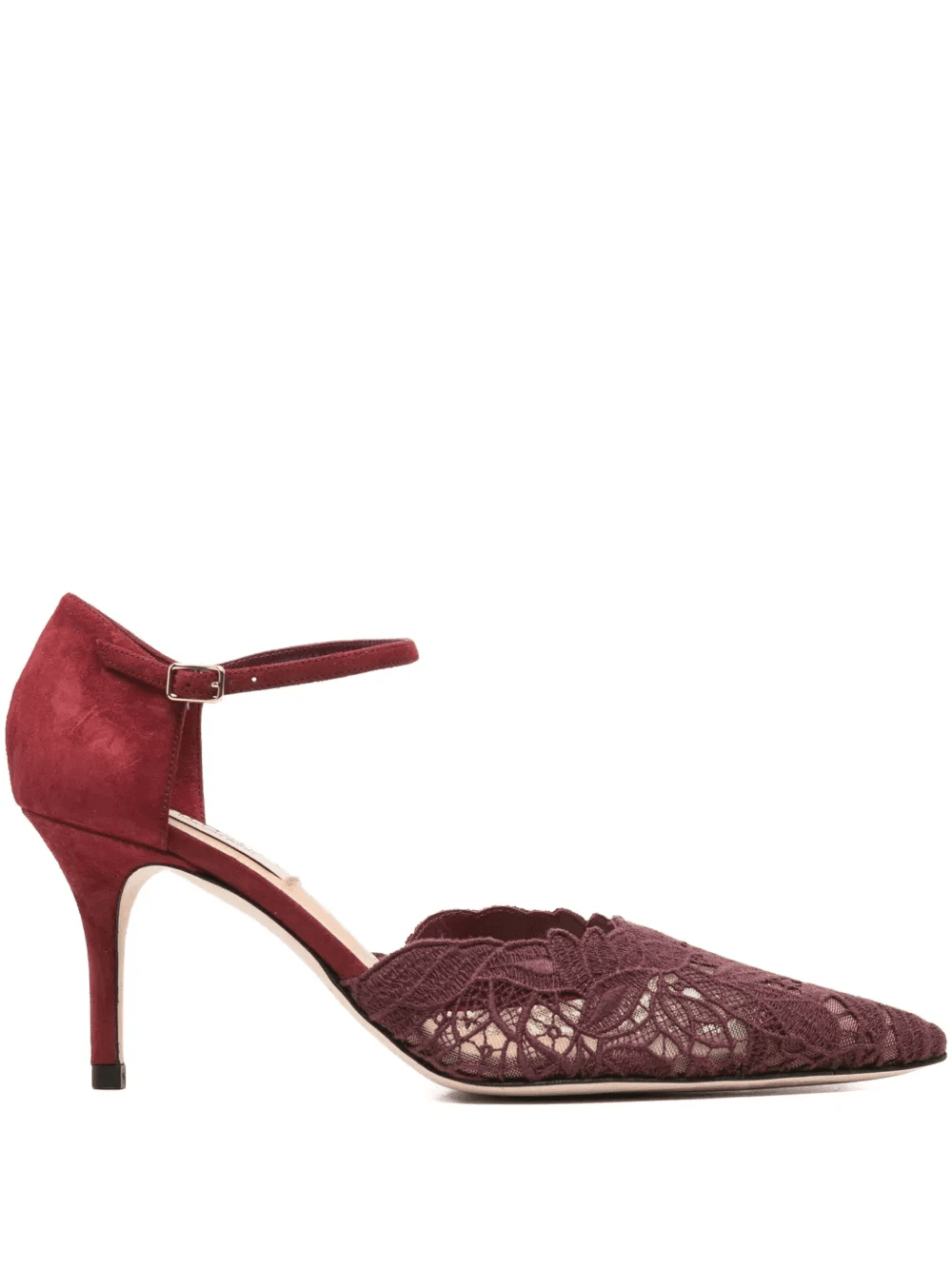 lace ankle-strap pumps - Image 1