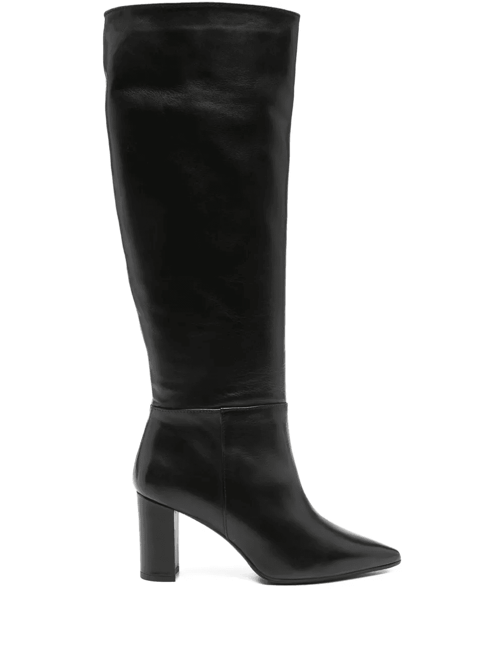 80mm leather block-heel boots - Image 1