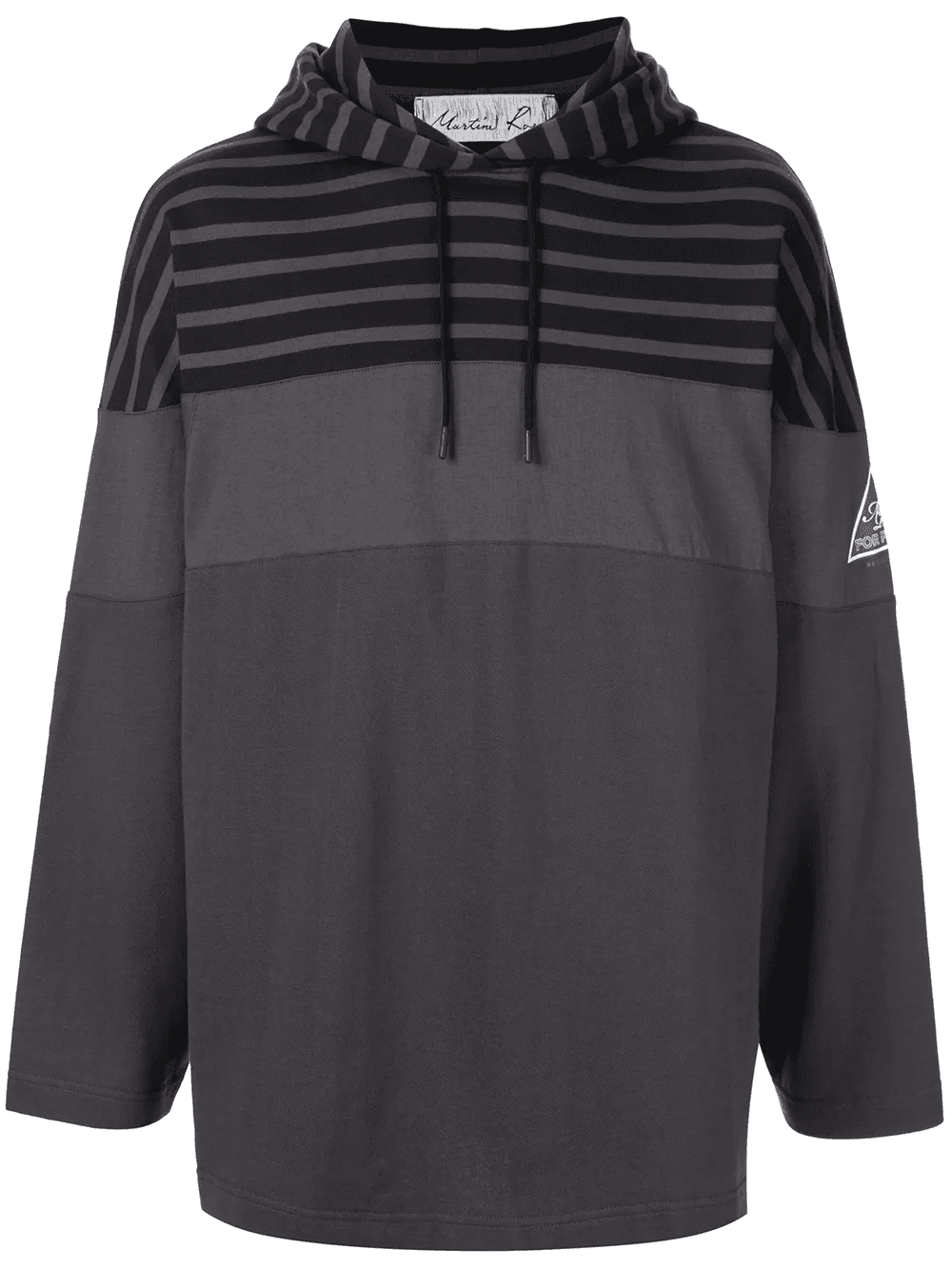 stripe detail hoodie - Image 1