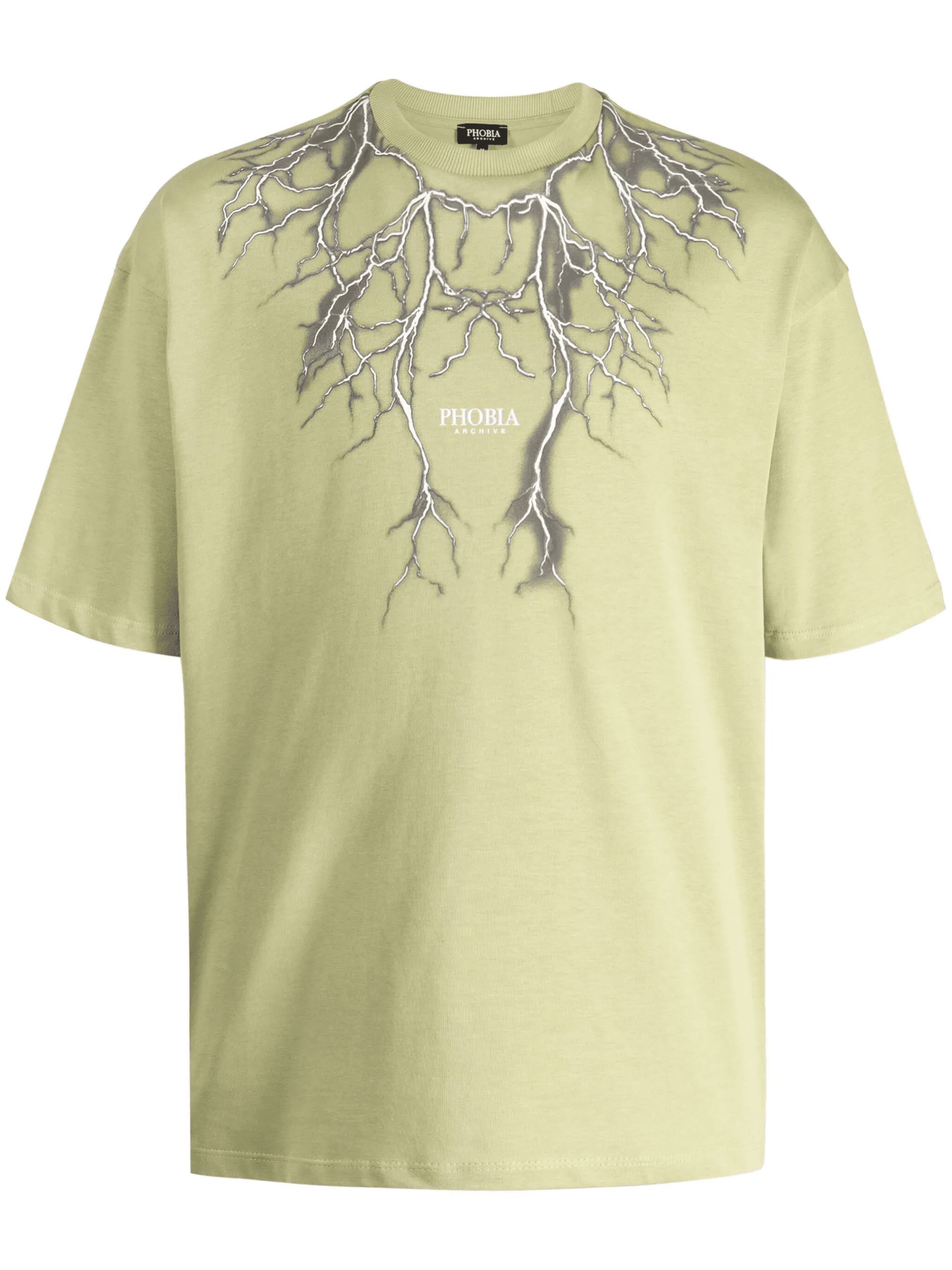 Lightning-print cotton T-shirt - Image 1