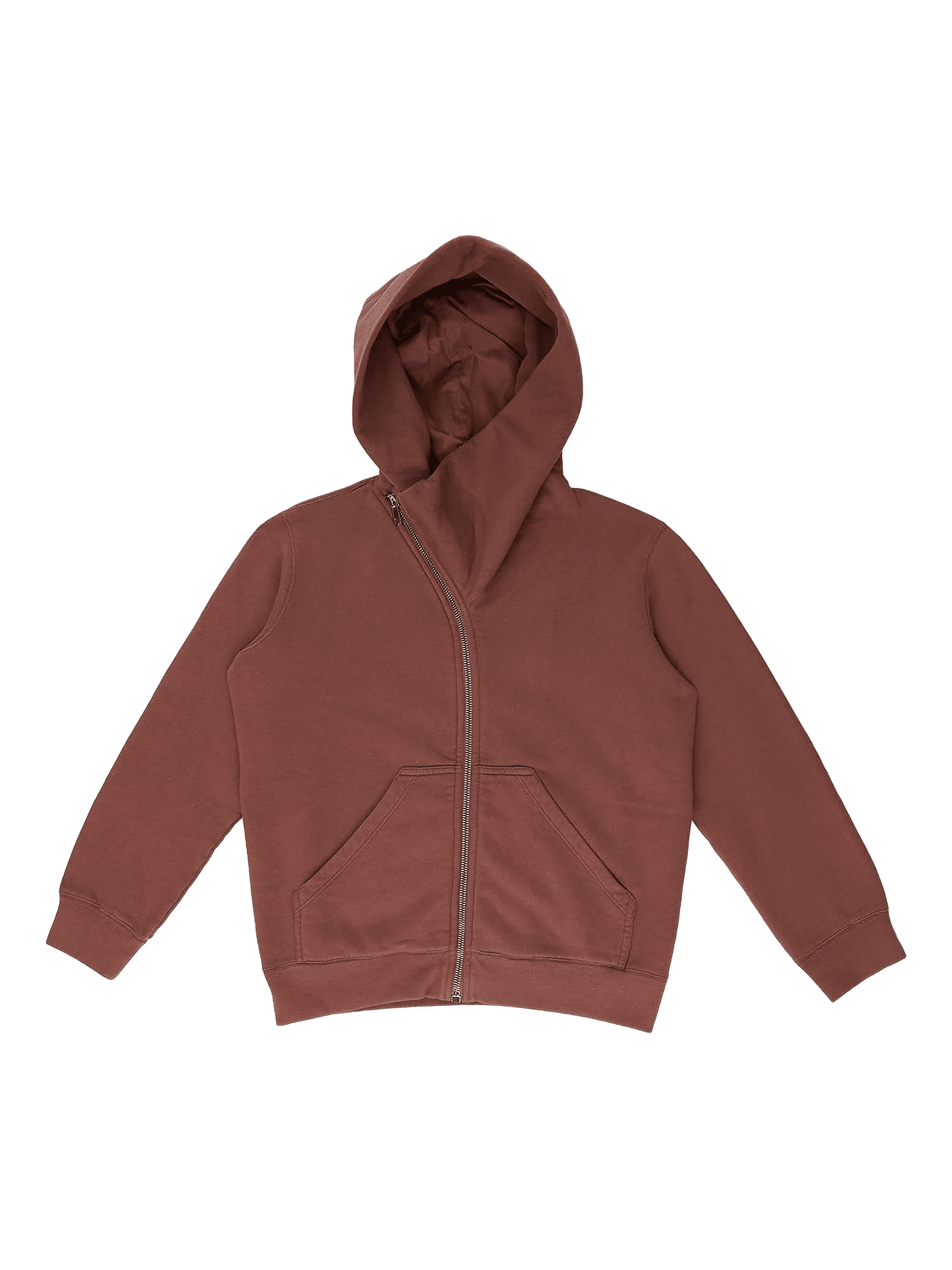 asymmetric-zip hoodie - Image 1