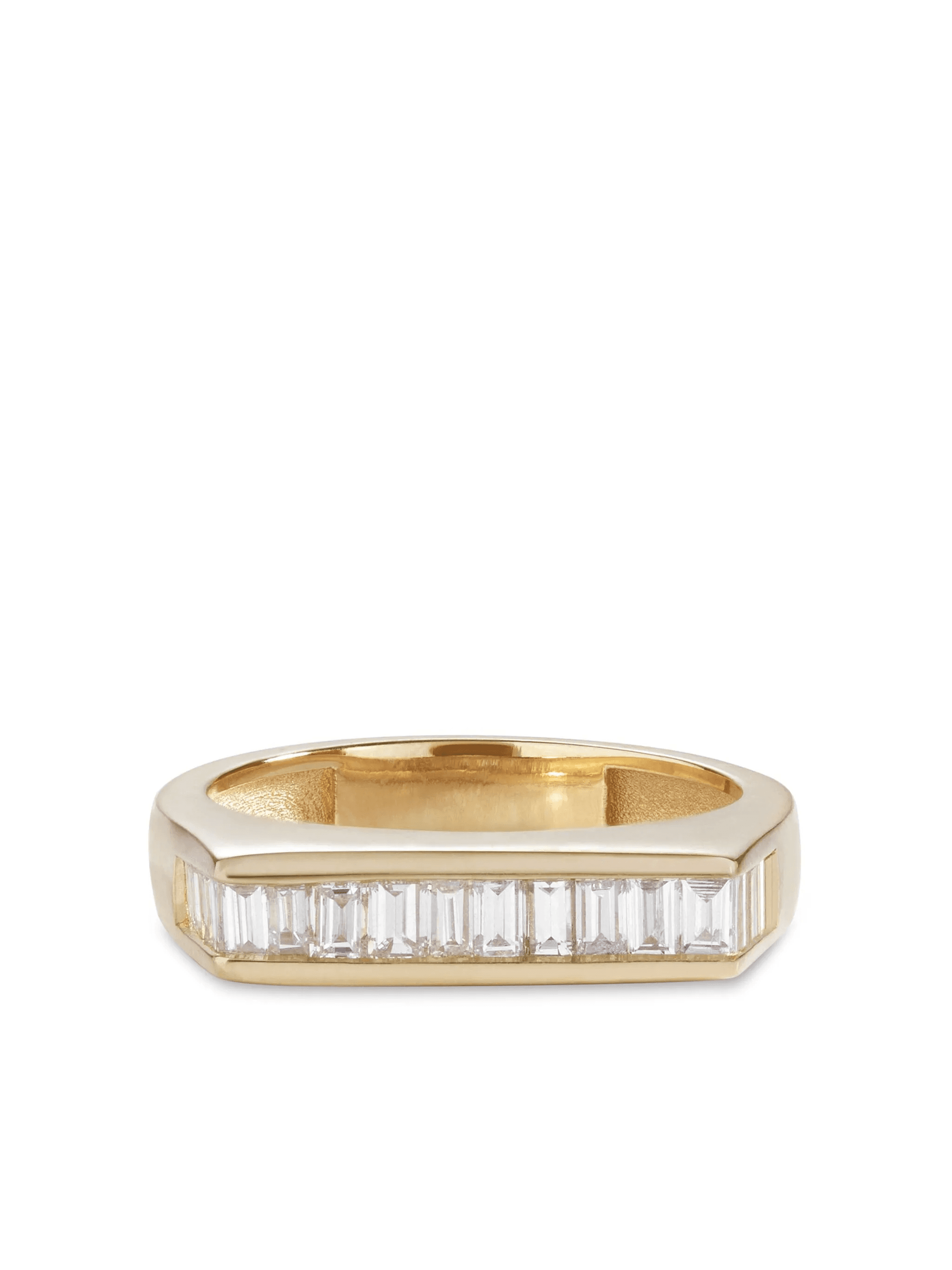 14kt yellow gold diamond ring - Image 1