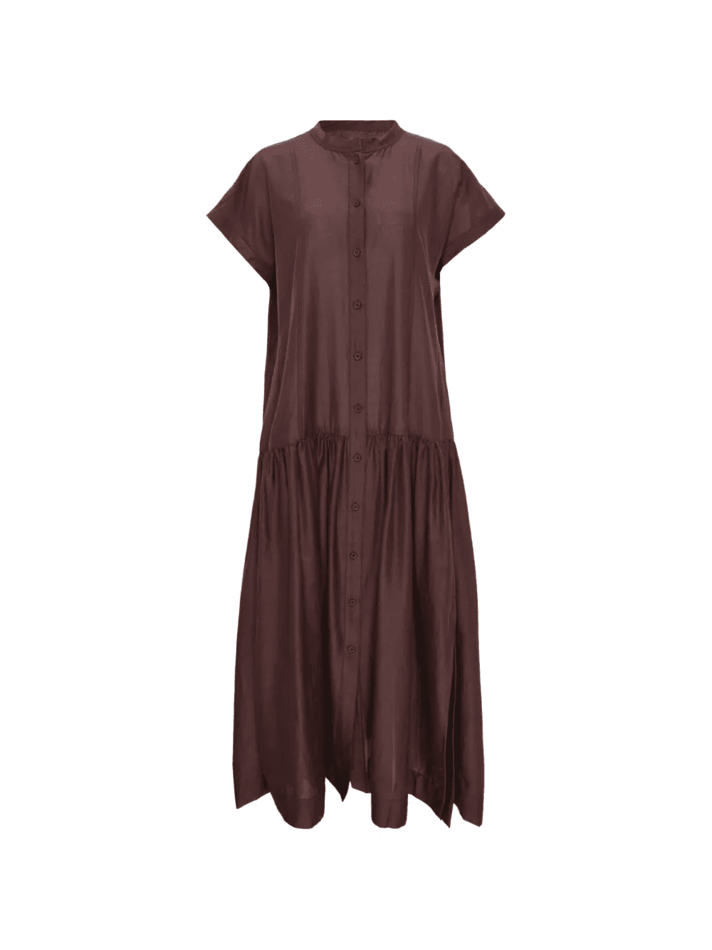 Bonnie button shirred midi dress - Image 1