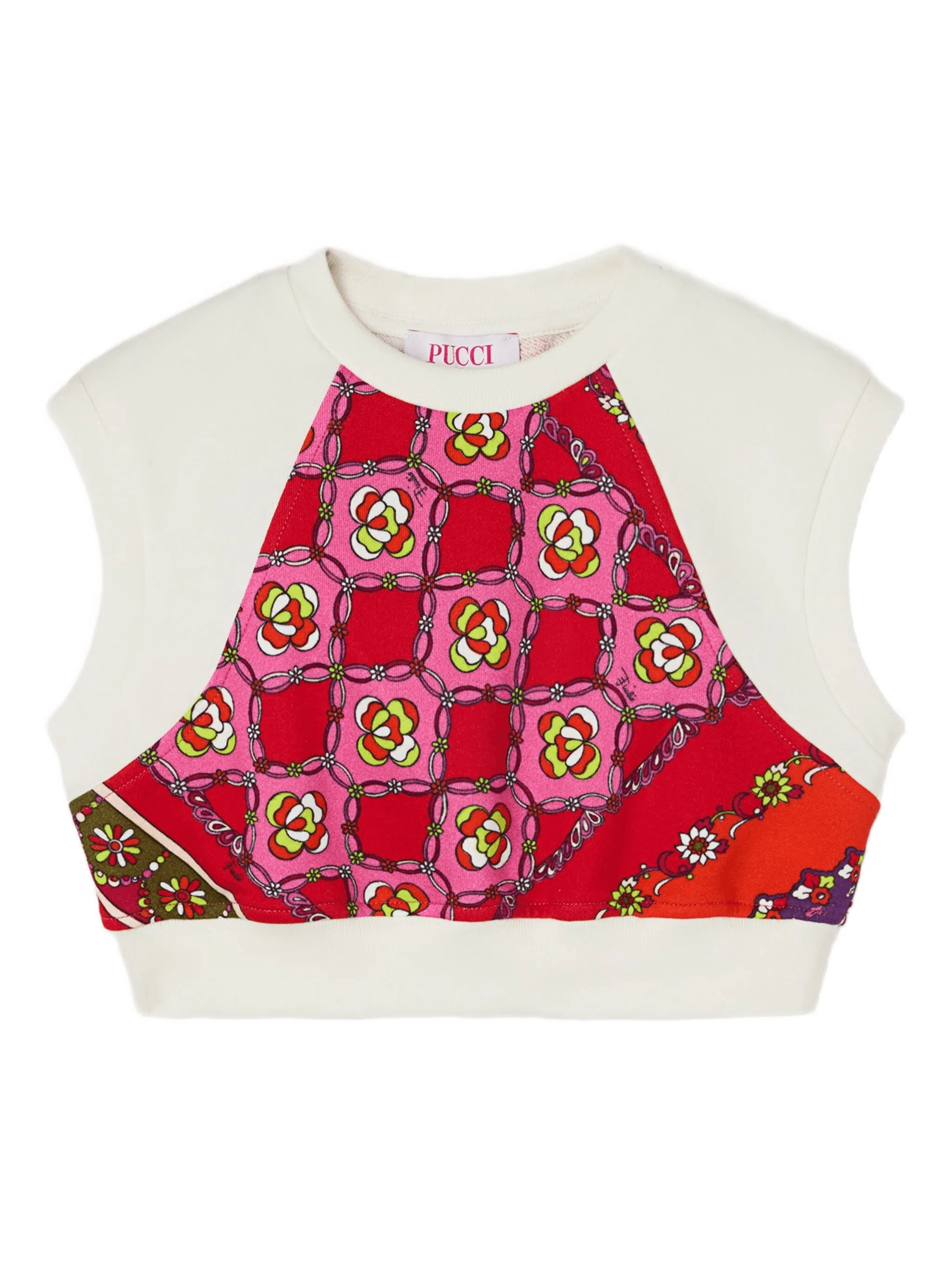 patchwork crop top - Image 1