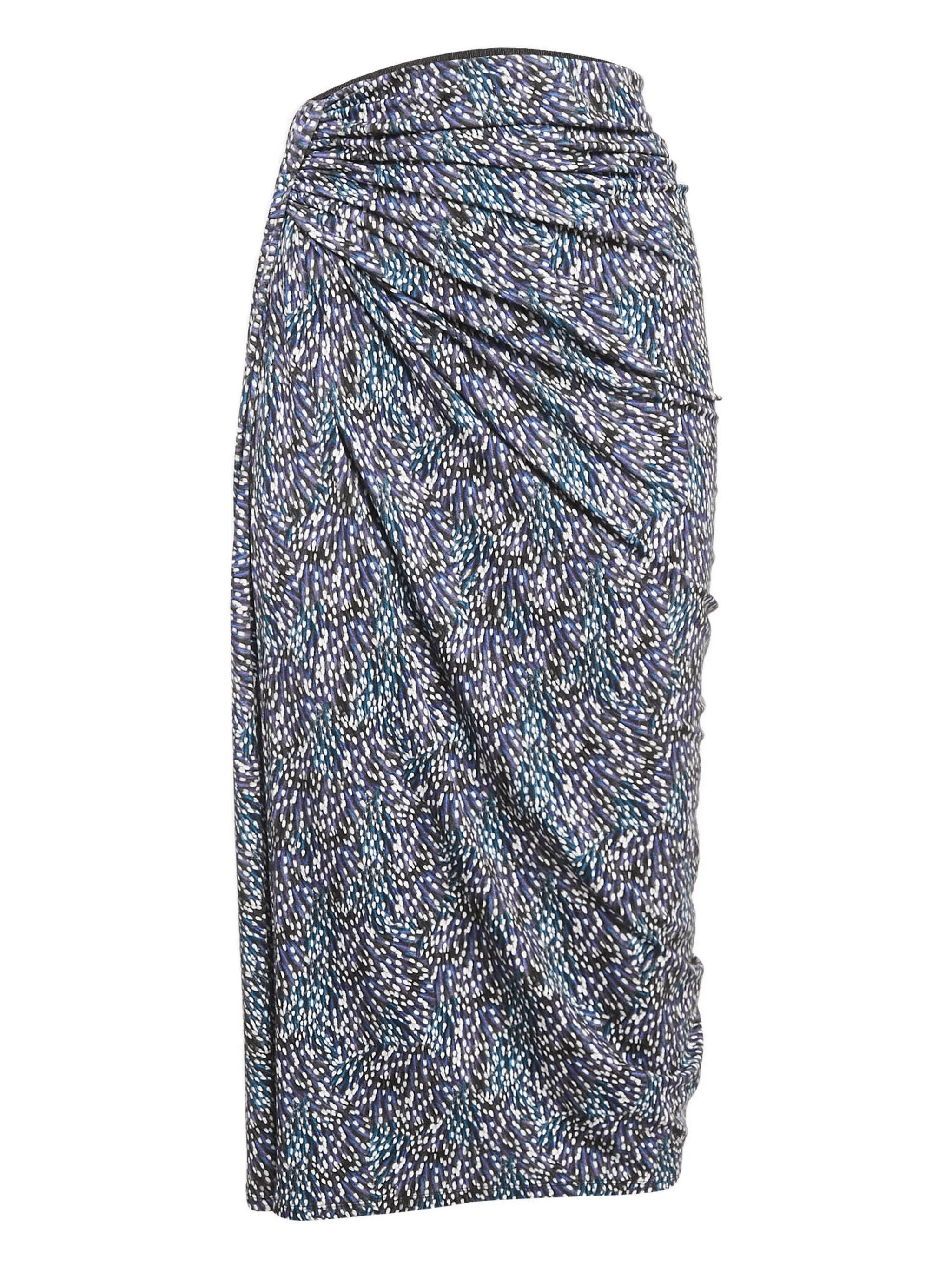draped asymmetrical midi skirt - Image 1