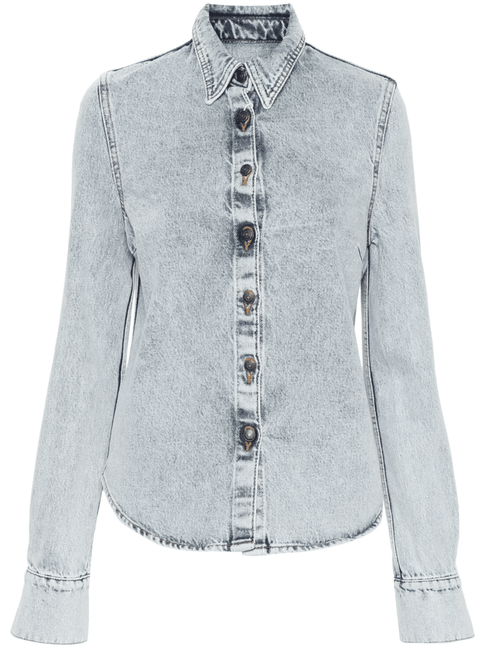 long-sleeve denim shirt - Image 1