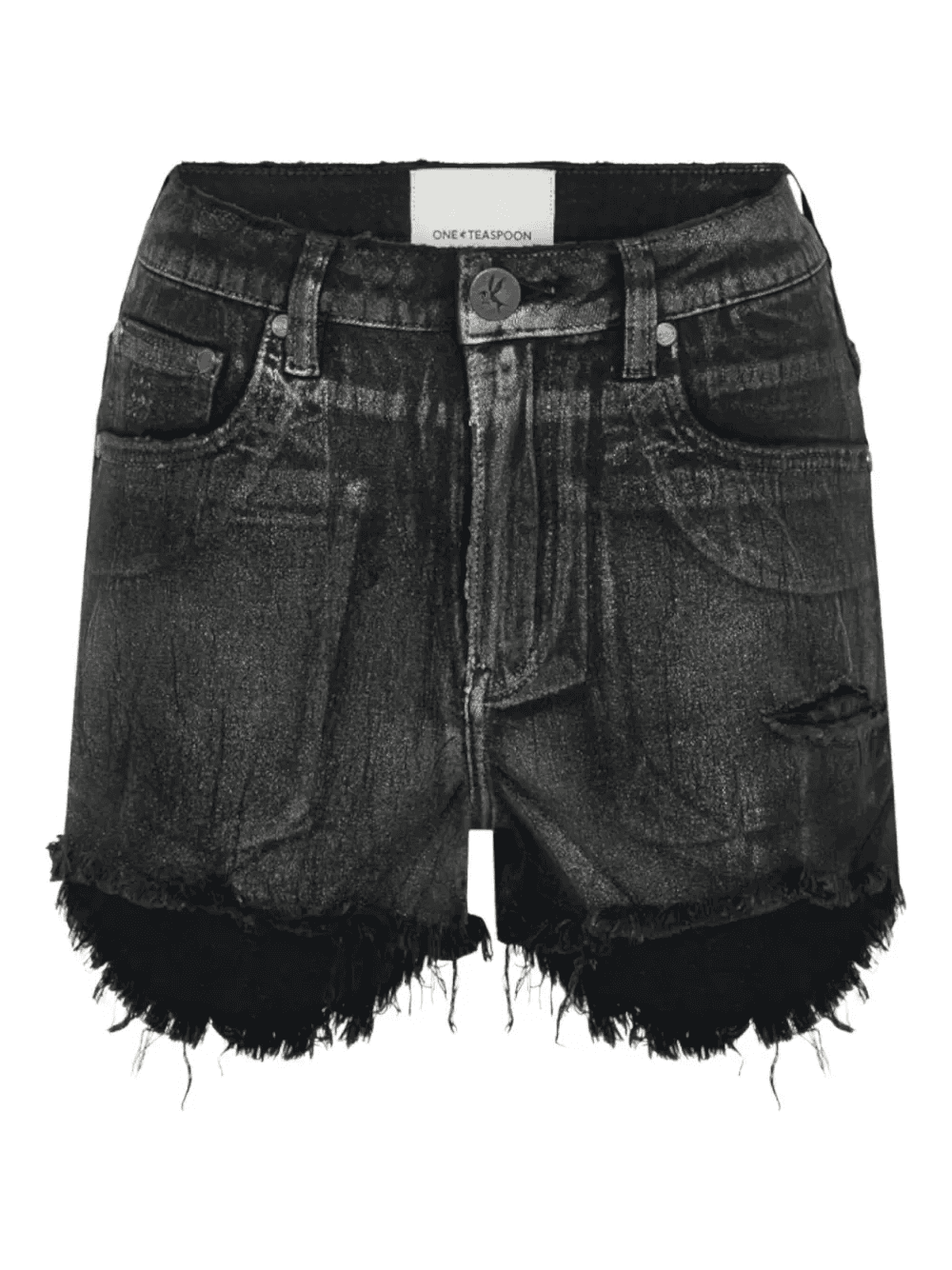 Bonitas frayed denim short shorts - Image 1