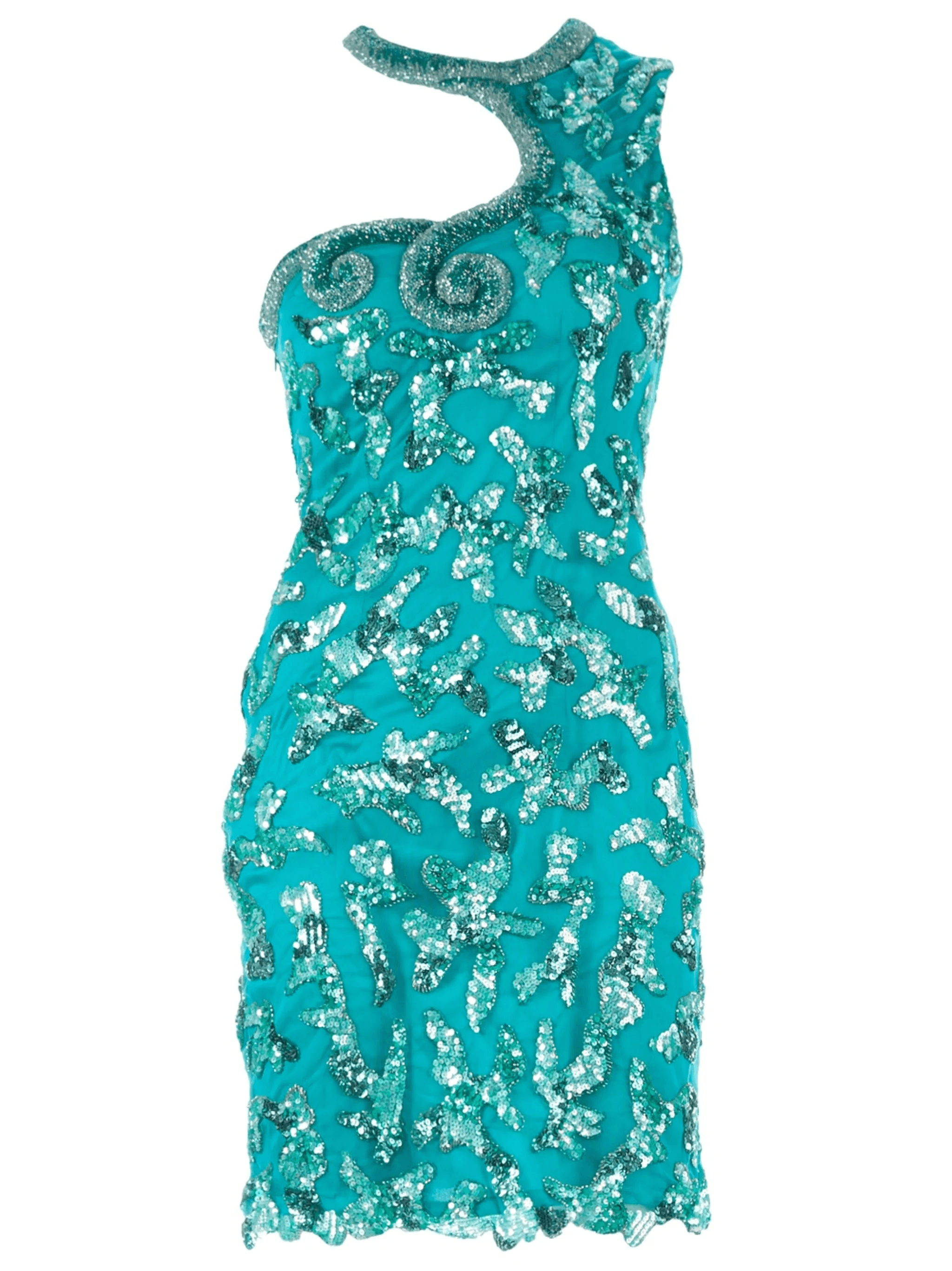 'Madje' sequinned one-shoulder dress - Image 1