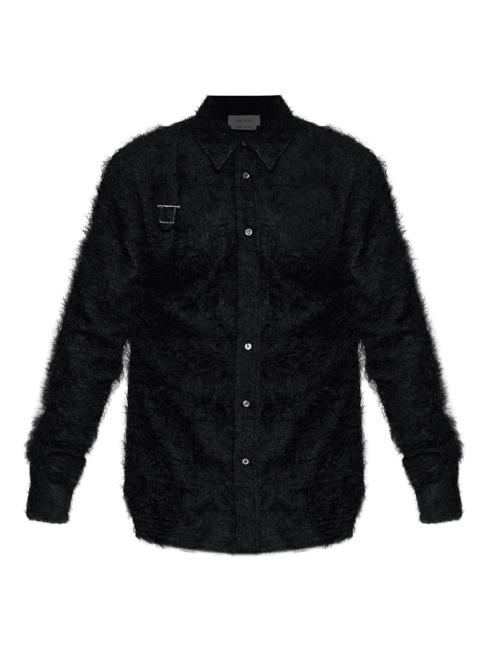 faux-fur long-sleeve shirt - Image 1