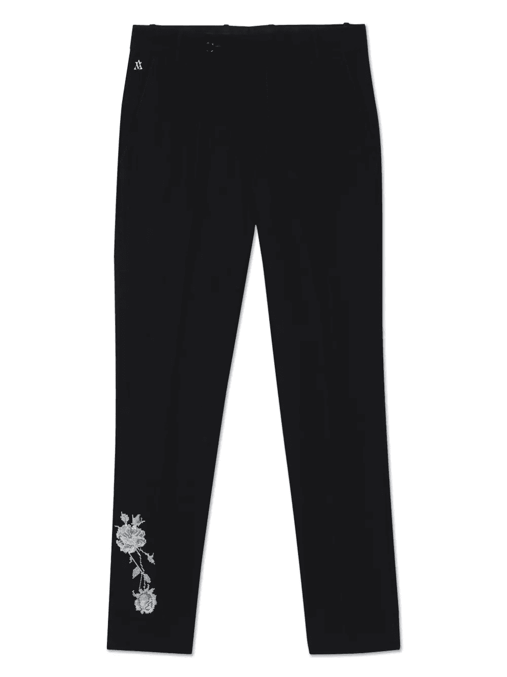 floral-jacquard trousers - Image 1