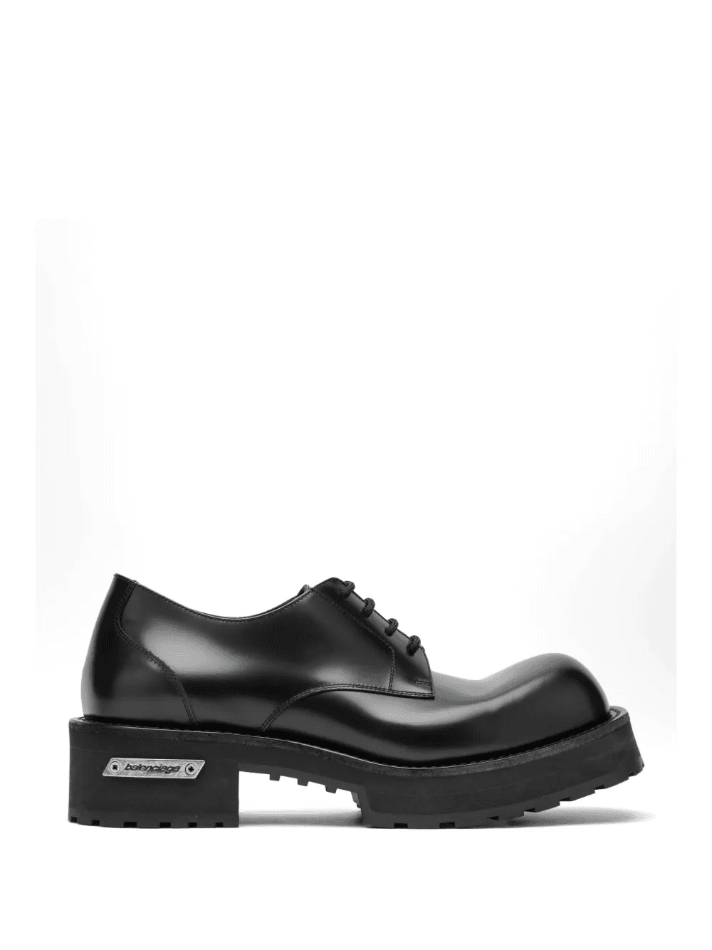 Venom lace-up leather derby shoes - Image 1